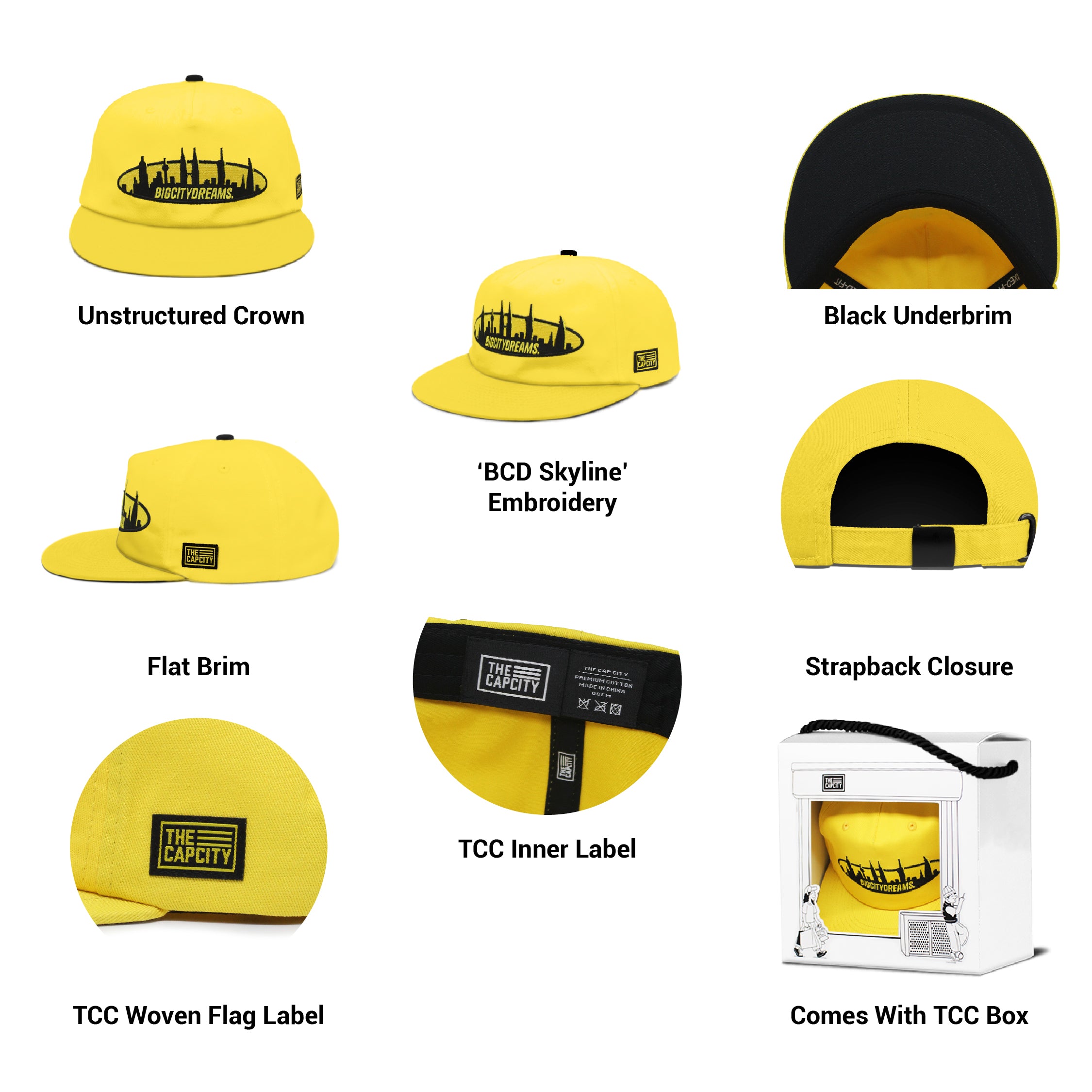 TCC BCD SKYLINE RELAXED-FIT STRAPBACK