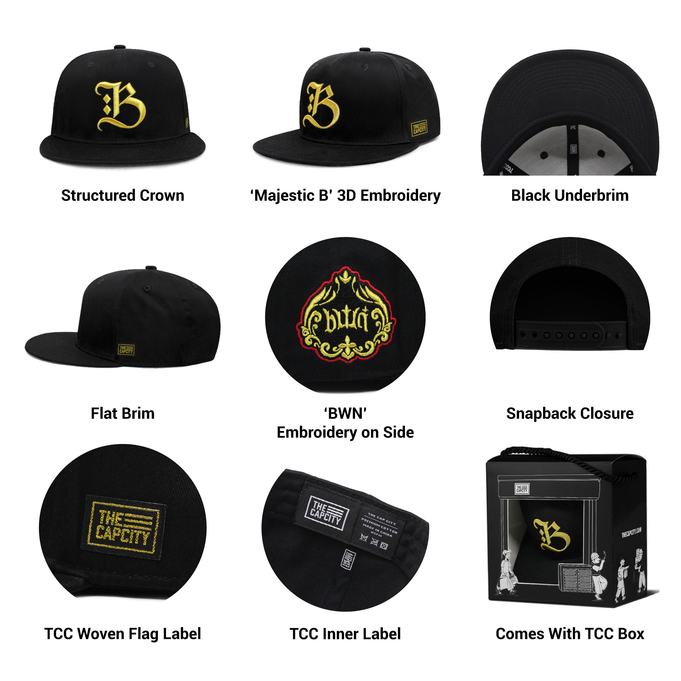 TCC B MAJESTIC 'BWN' CLASSIC SNAPBACK