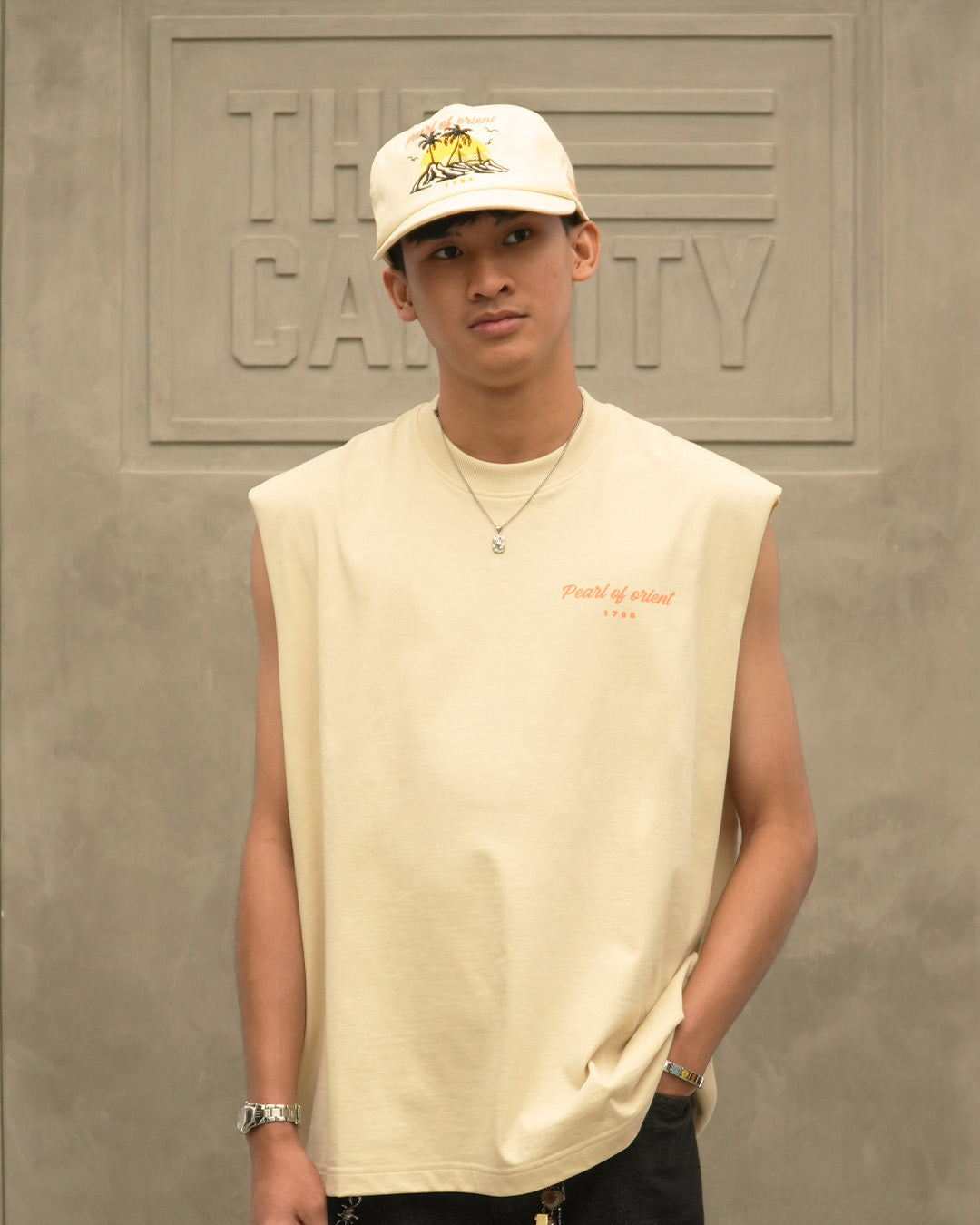 TCC PEARL OF ORIENT SLEEVELESS TEE
