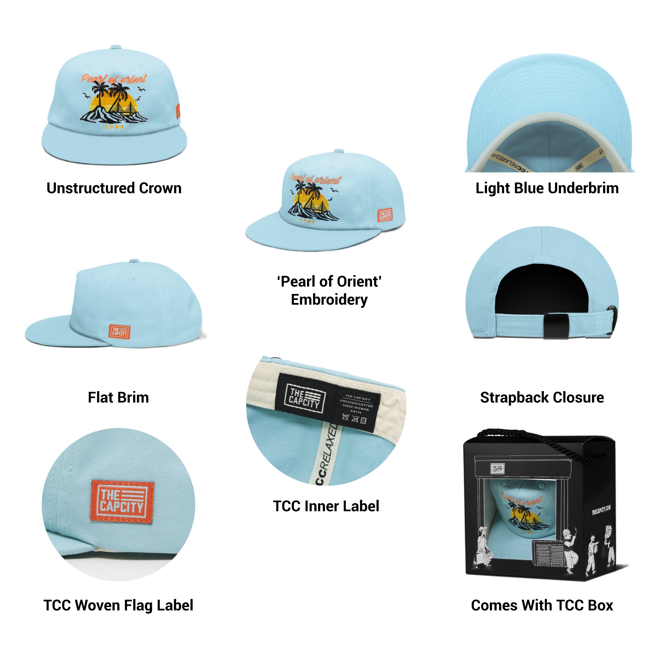 TCC PEARL OF ORIENT RELAXED-FIT STRAPBACK COLLECTION