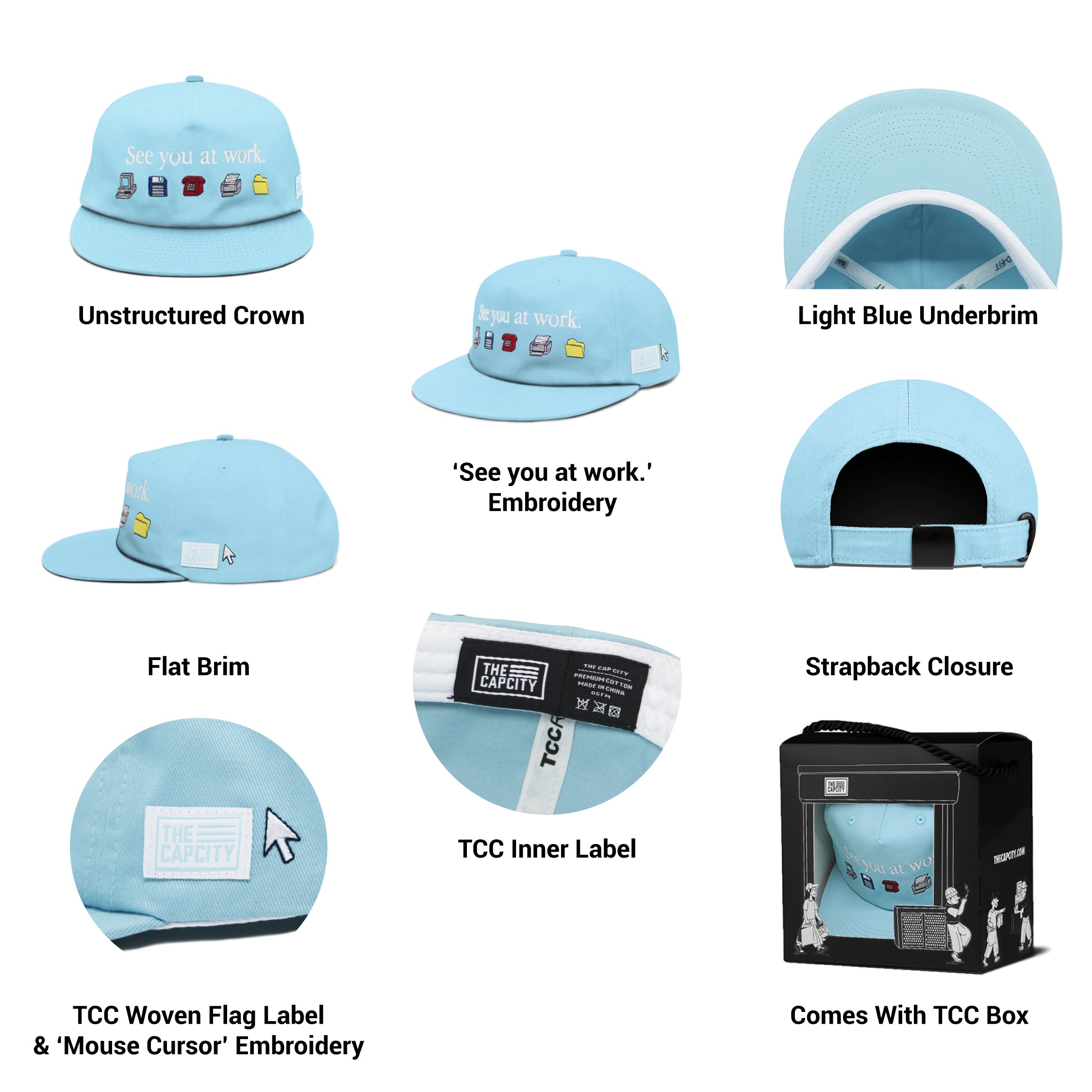 TCC SEE YOU AT WORK RELAXED-FIT STRAPBACK COLLECTION