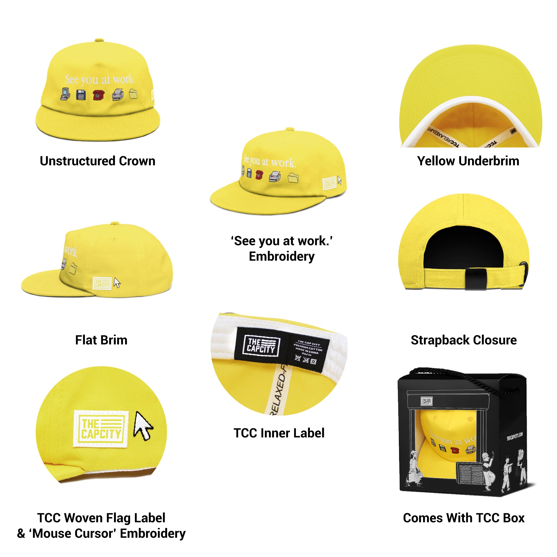 TCC SEE YOU AT WORK RELAXED-FIT STRAPBACK COLLECTION