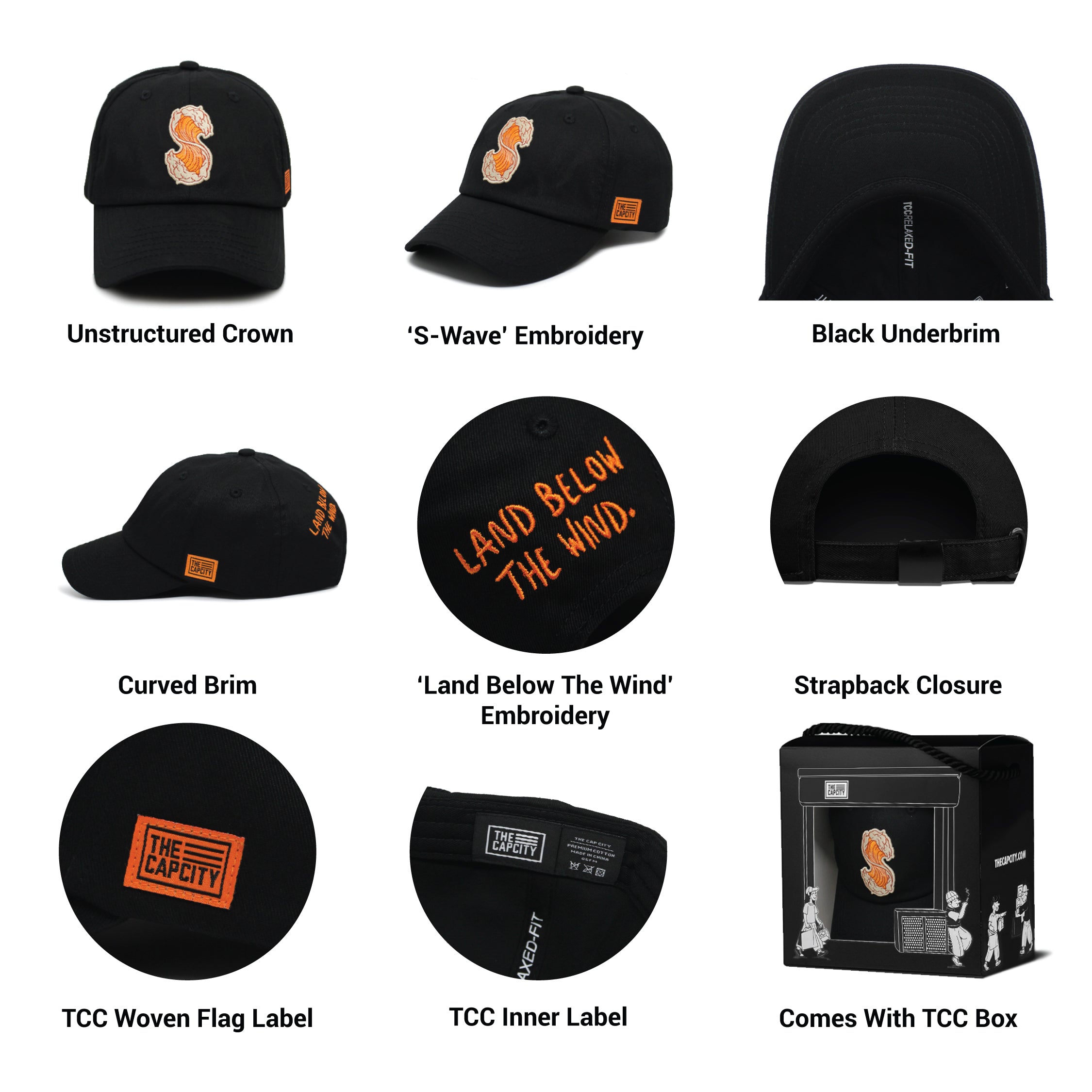 TCC S-WAVE RELAXED-FIT STRAPBACK