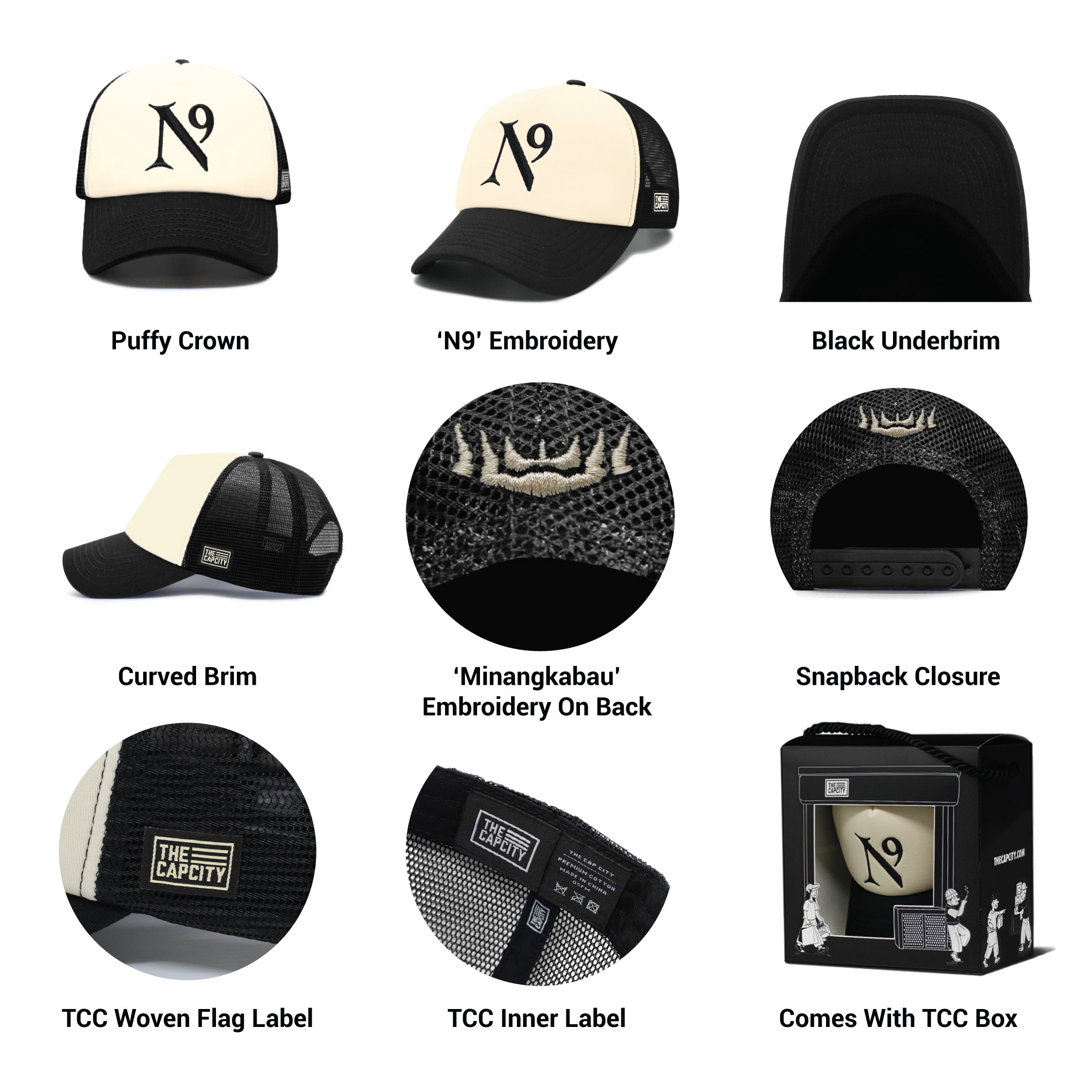 TCC N9 PUFFY TRUCKER SNAPBACK