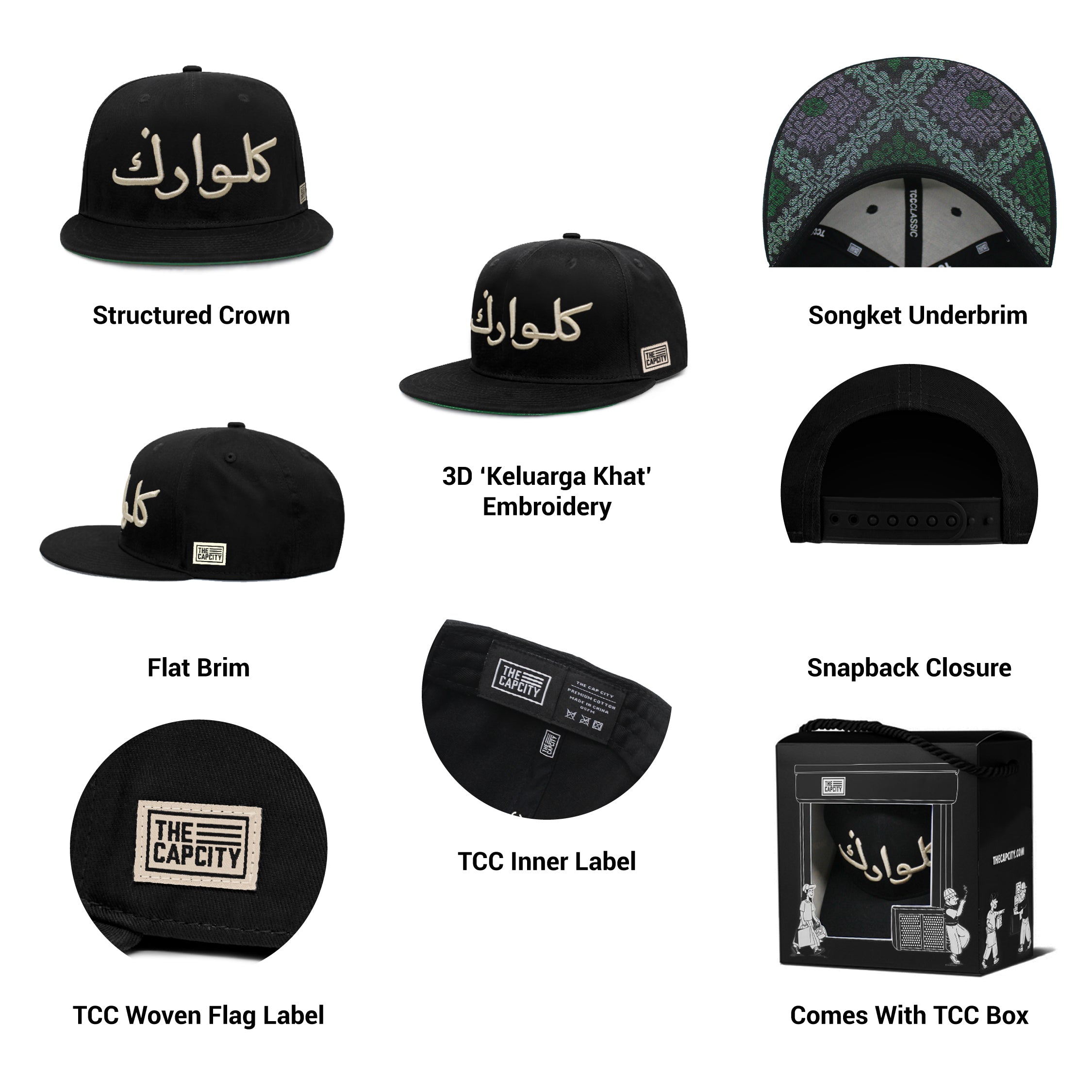 TCC KELUARGA KHAT CLASSIC SNAPBACK COLLECTION