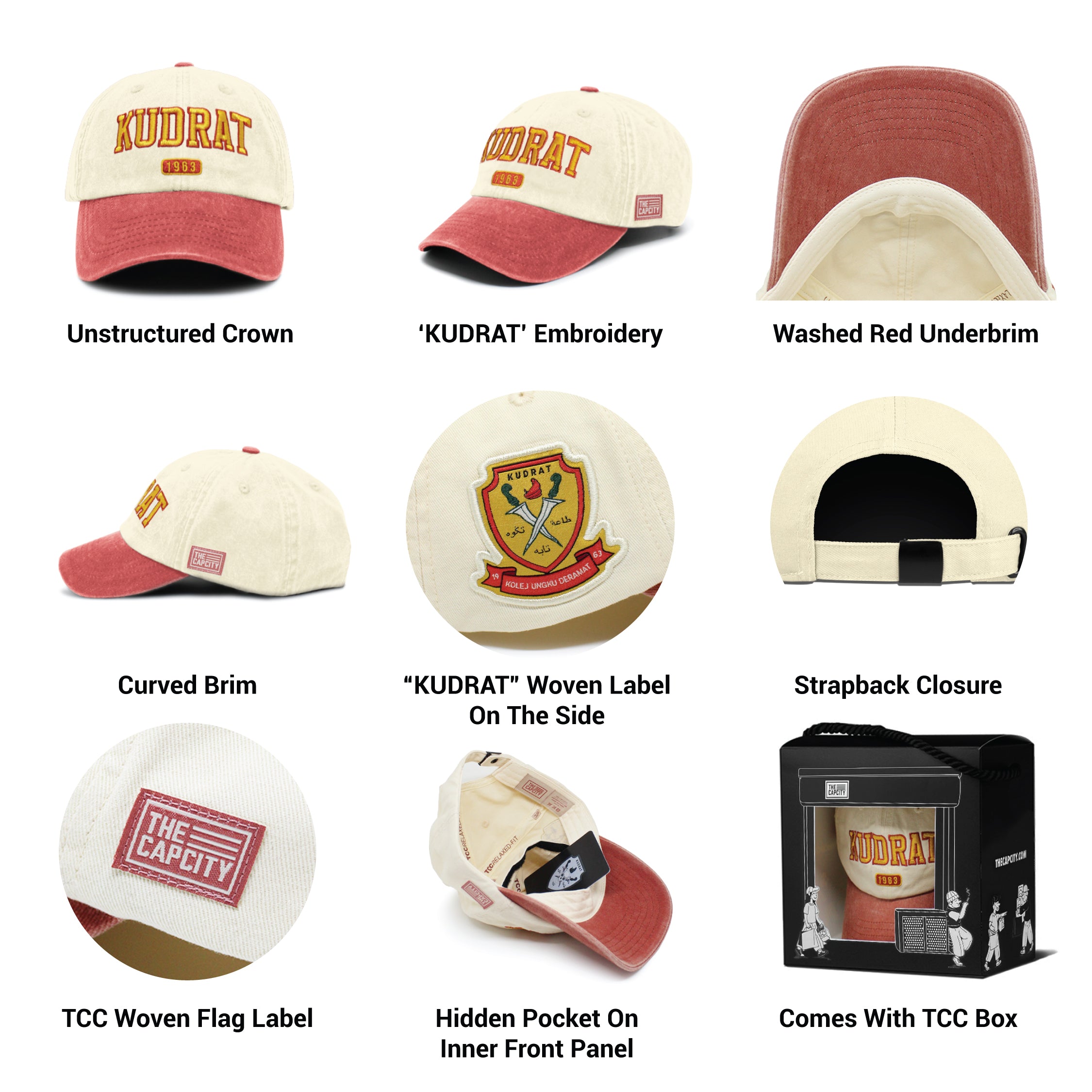TCC 'KUDRAT' RELAXED-FIT STRAPBACK