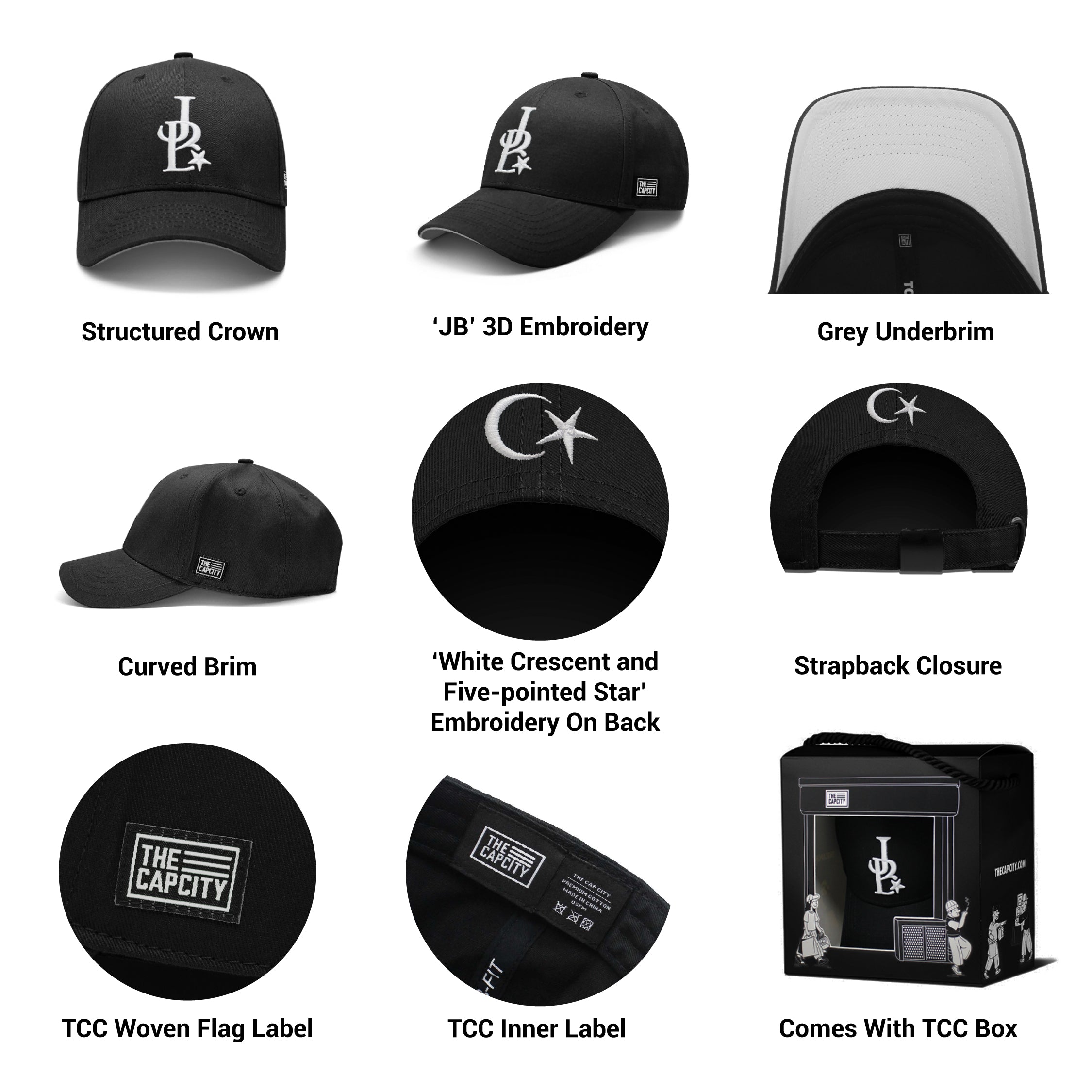 TCC JB B-FIT STRAPBACK CAP COLLECTION