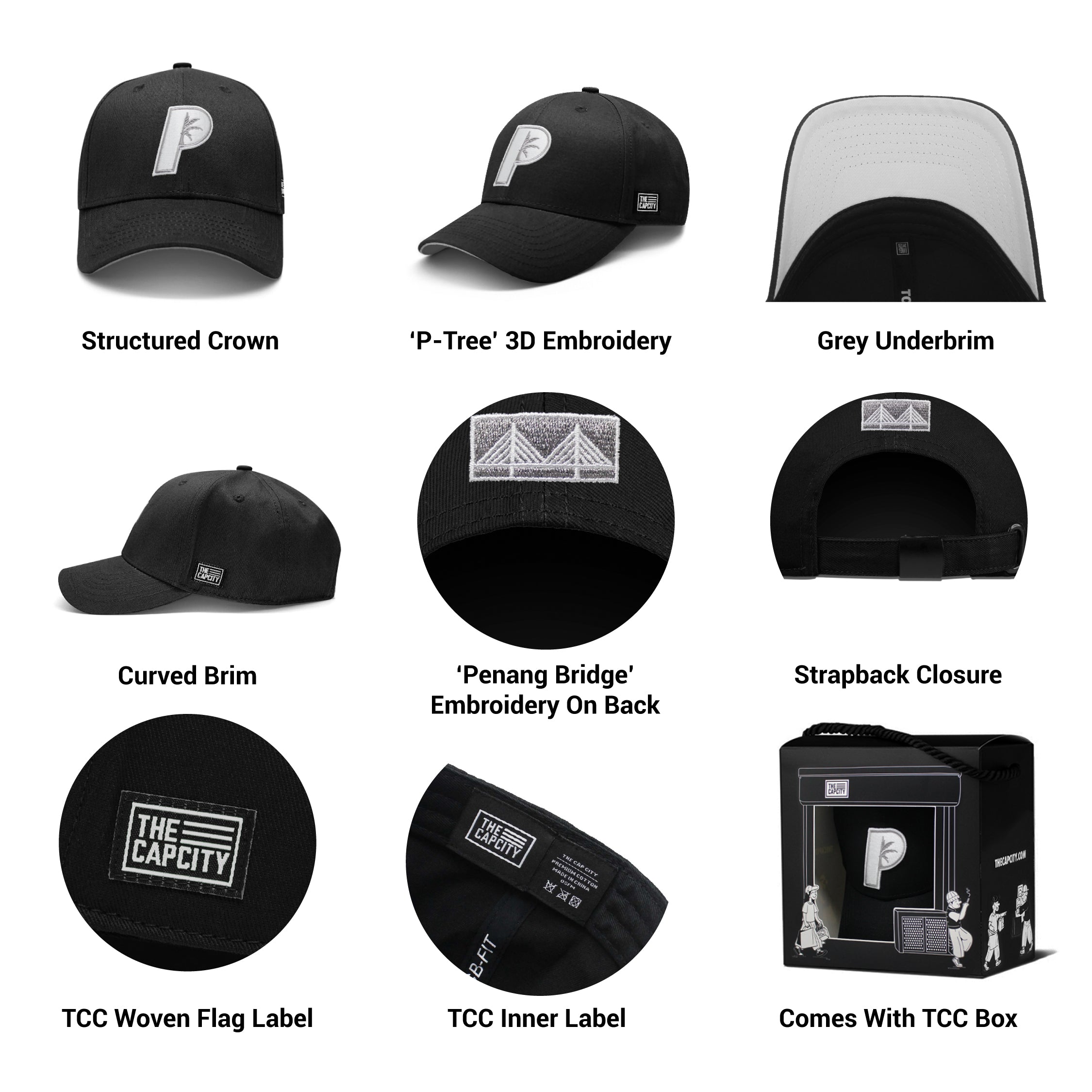 TCC P-TREE B-FIT STRAPBACK CAP COLLECTION