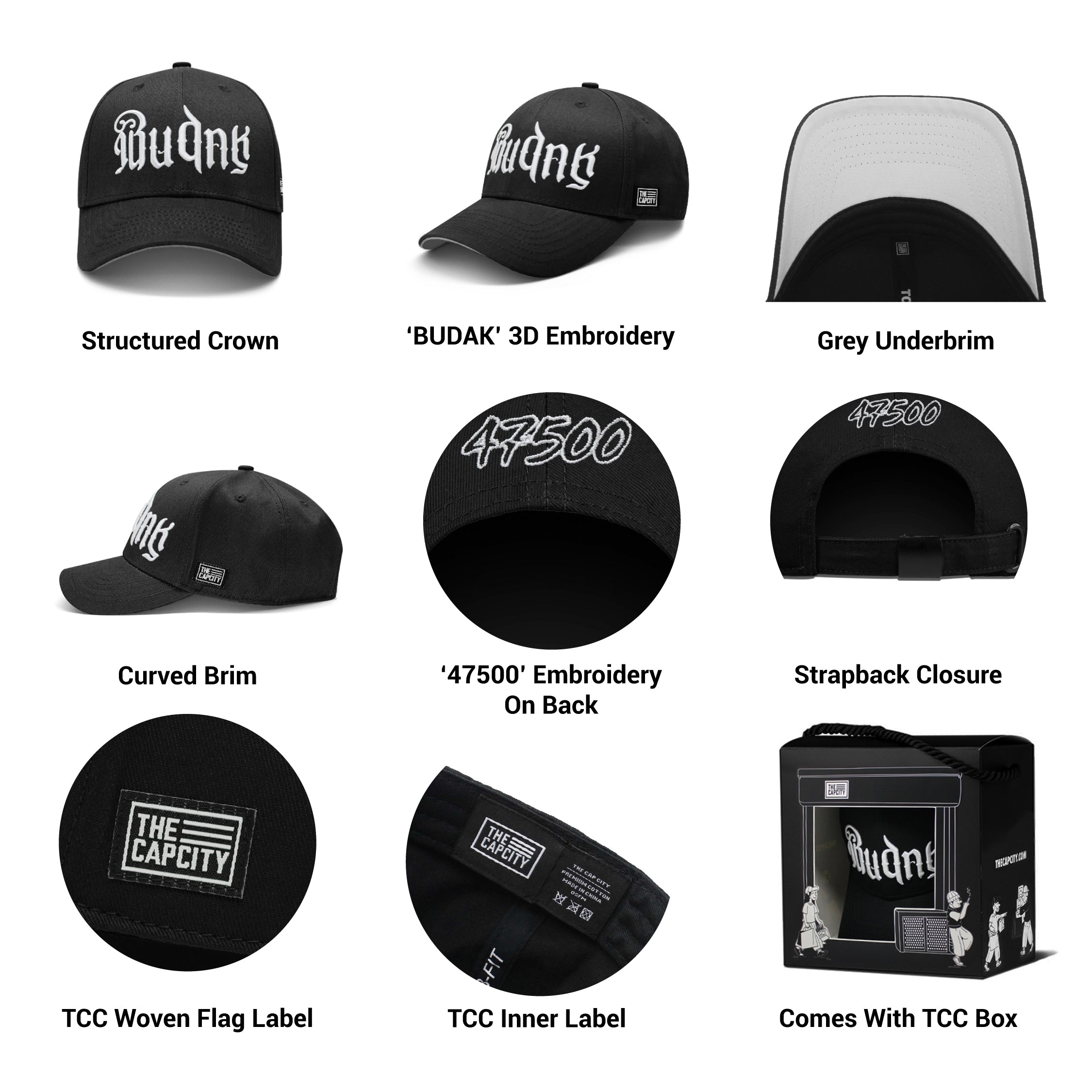 TCC BUDAK B-FIT STRAPBACK CAP COLLECTION