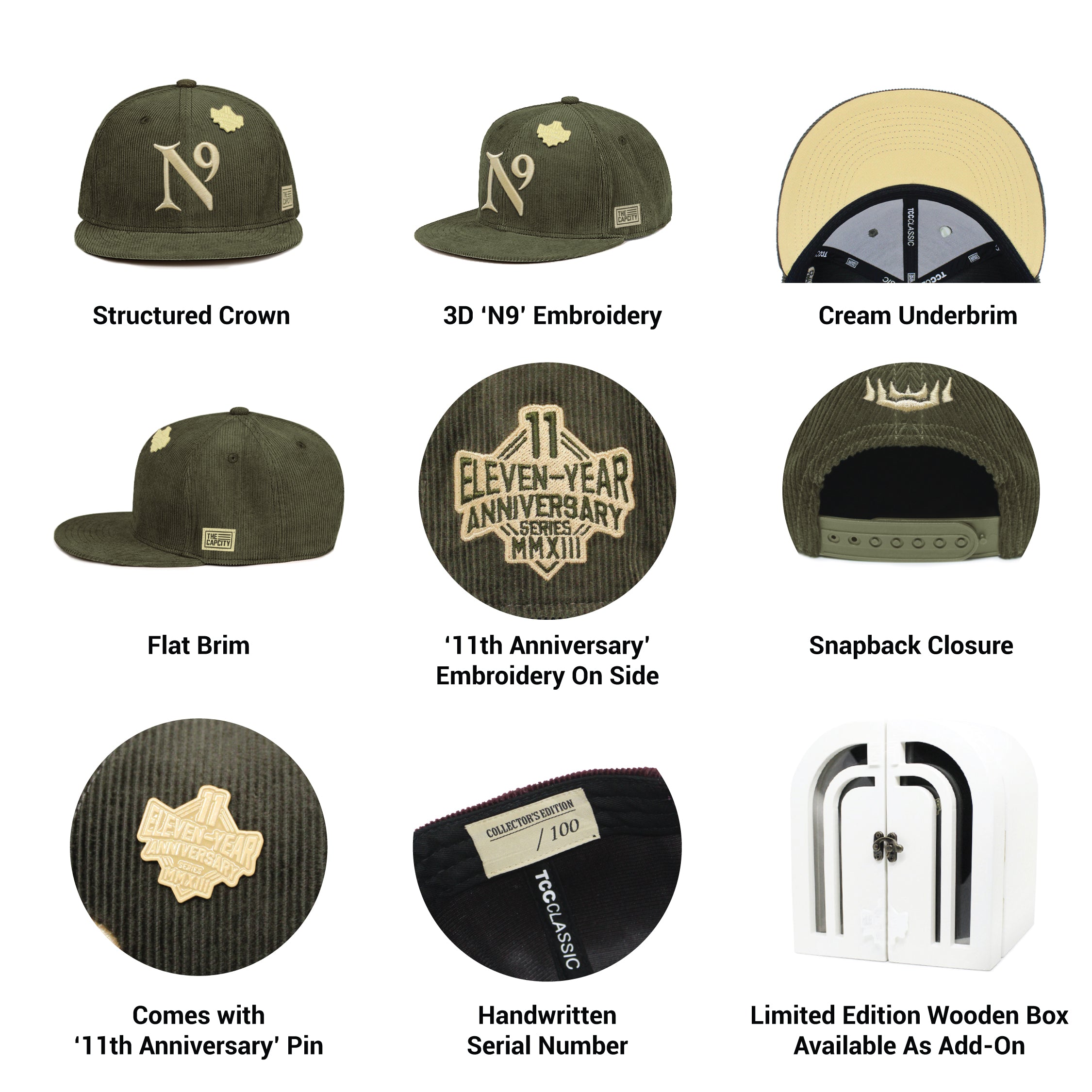 TCC 11TH ANNIVERSARY CLASSIC SNAPBACK COLLECTION