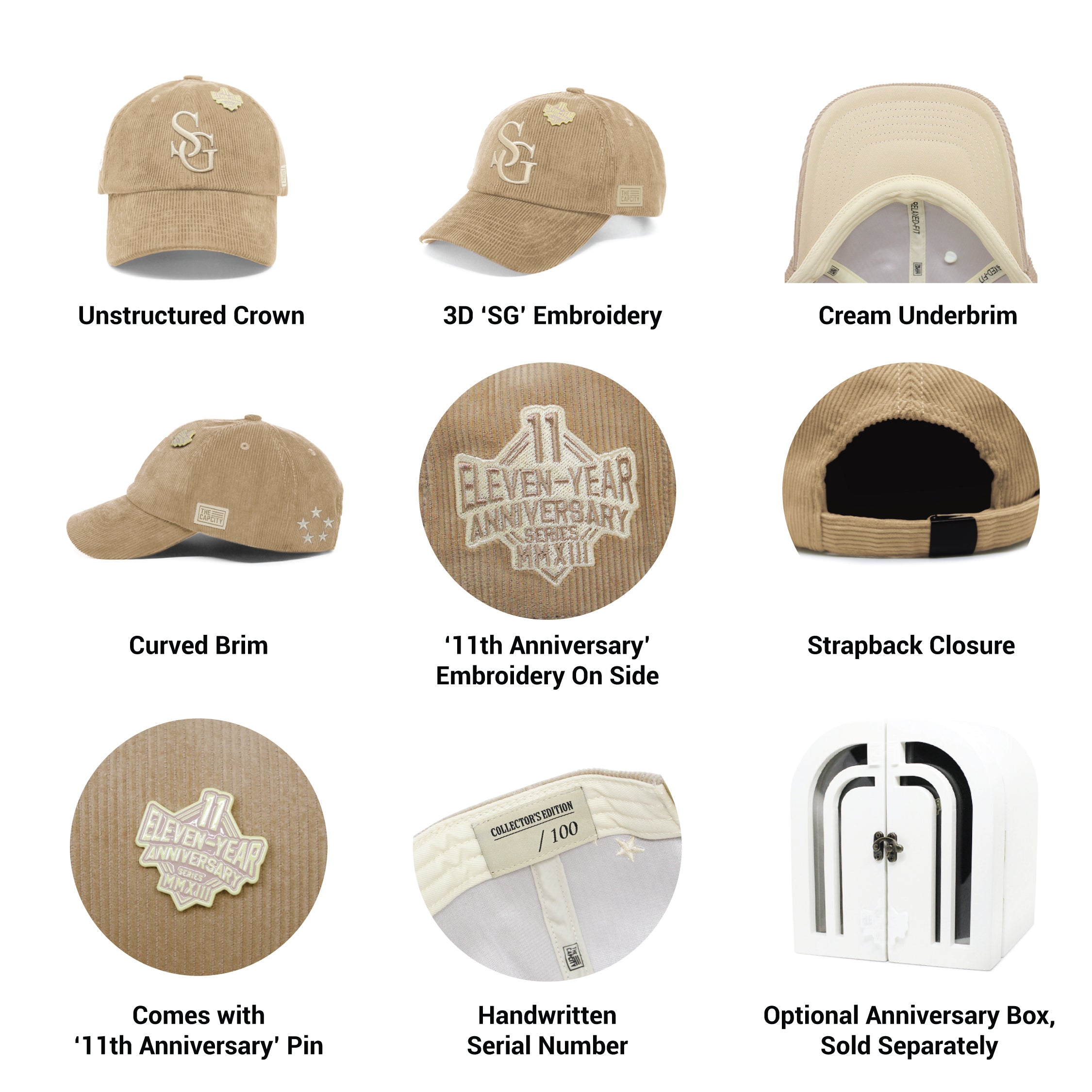 TCC 11TH ANNIVERSARY RELAXED-FIT STRAPBACK COLLECTION
