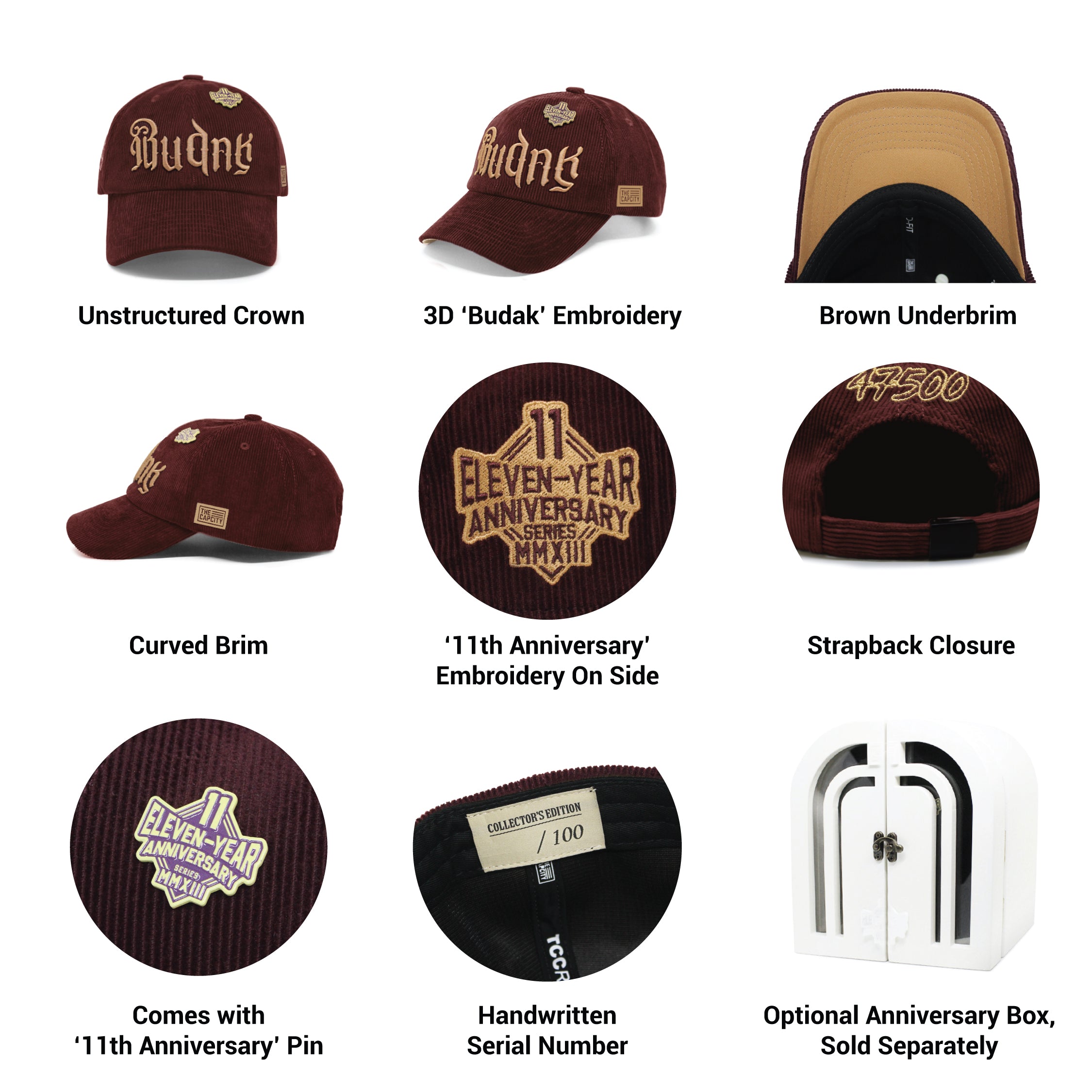 TCC 11TH ANNIVERSARY RELAXED-FIT STRAPBACK COLLECTION