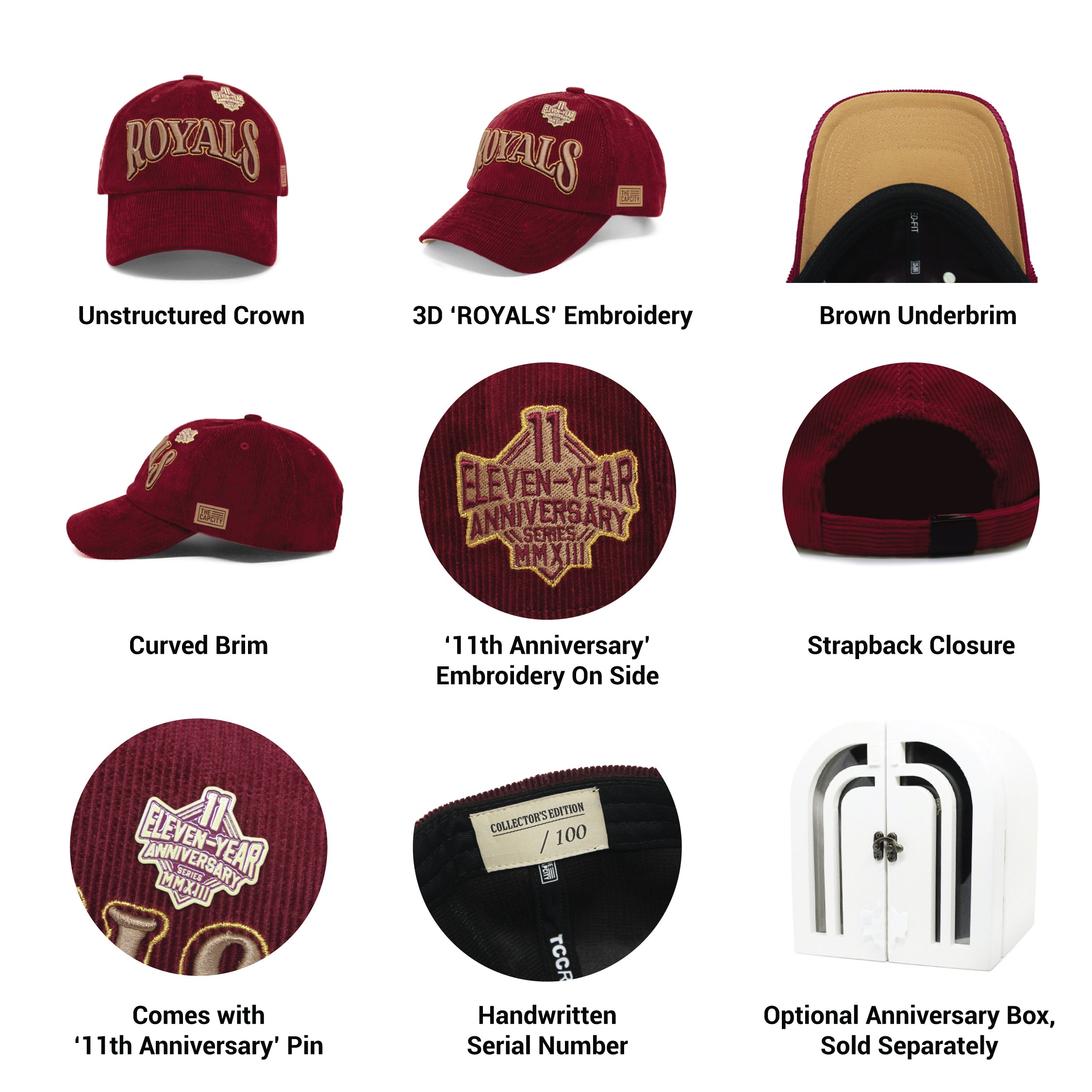TCC 11TH ANNIVERSARY RELAXED-FIT STRAPBACK COLLECTION