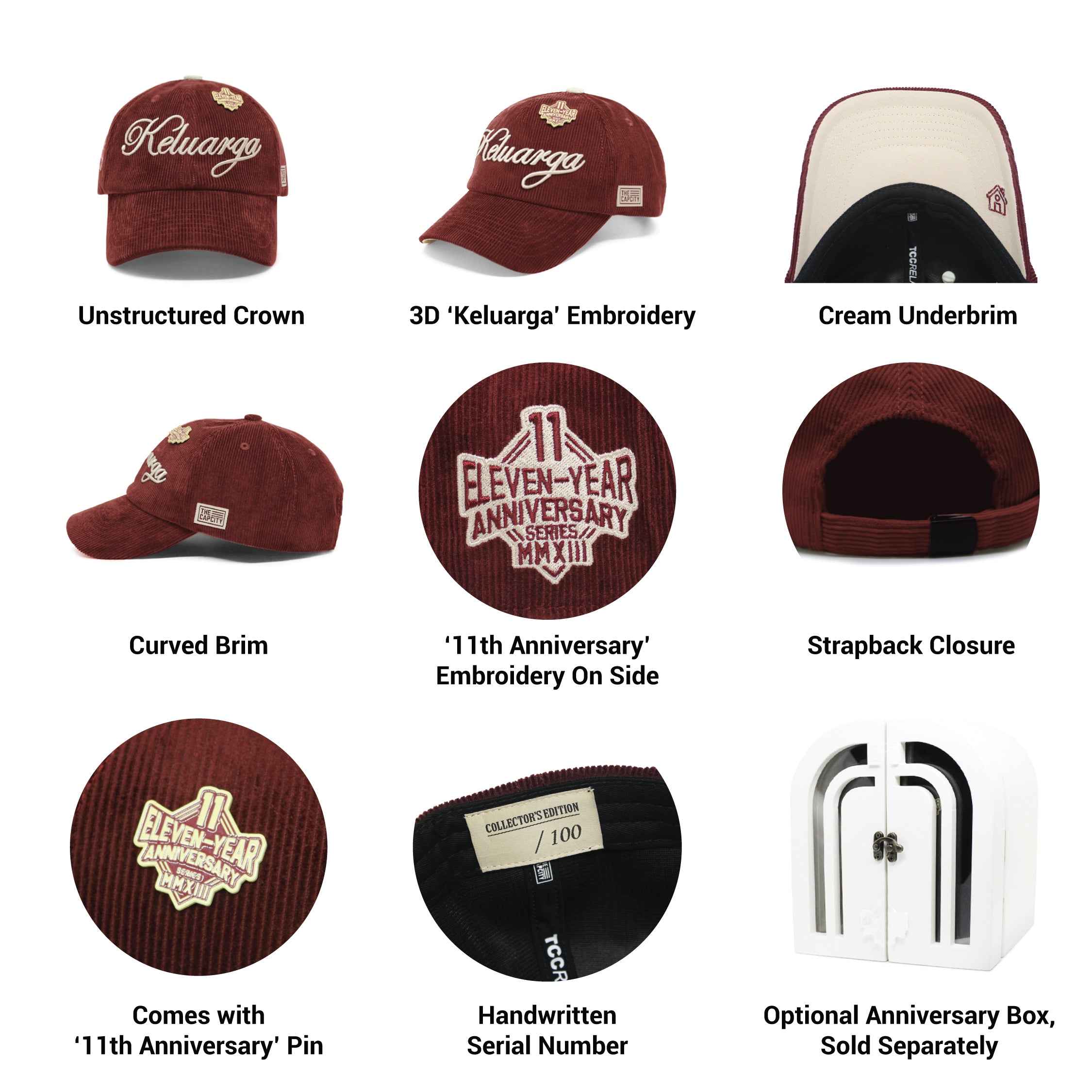 TCC 11TH ANNIVERSARY RELAXED-FIT STRAPBACK COLLECTION