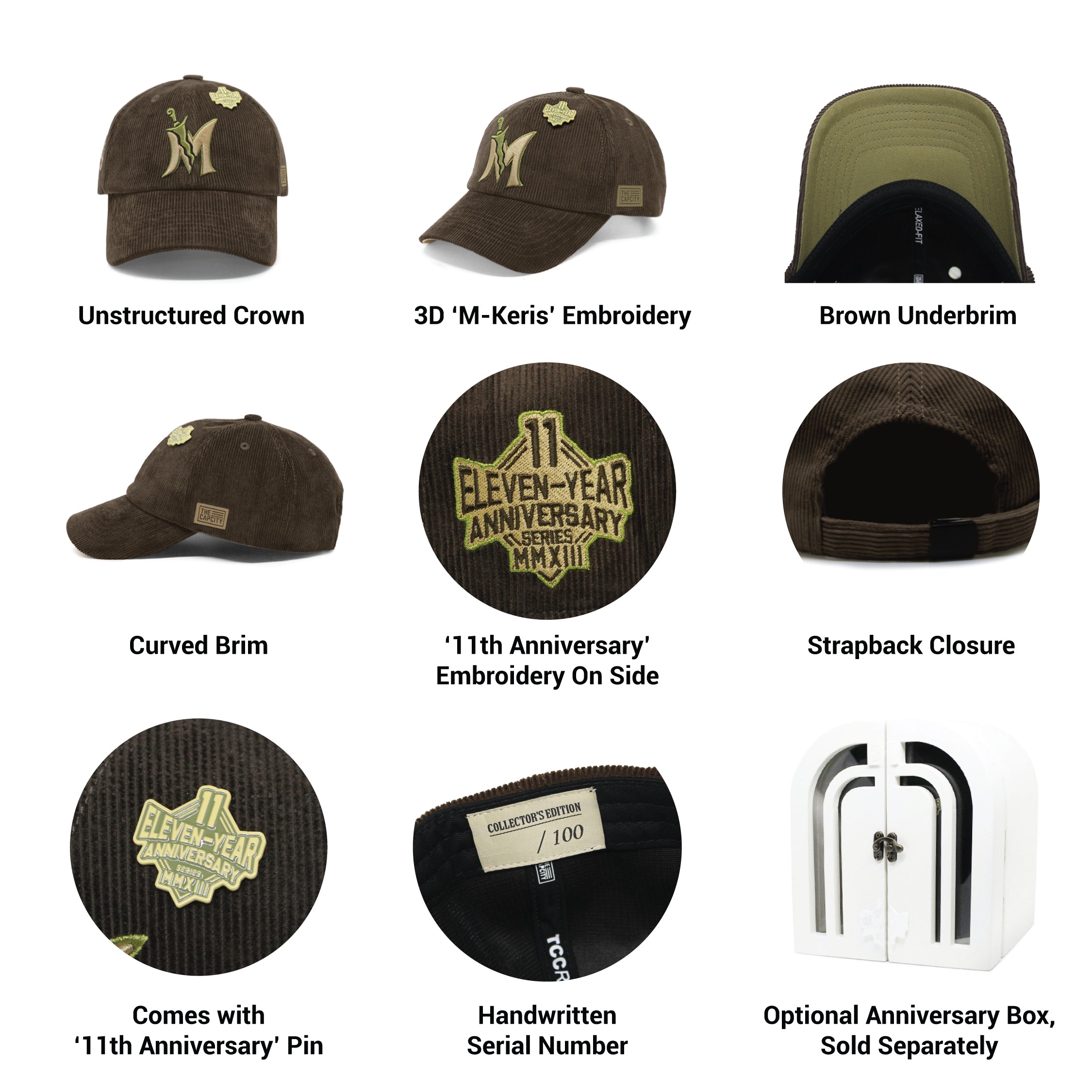 TCC 11TH ANNIVERSARY RELAXED-FIT STRAPBACK COLLECTION
