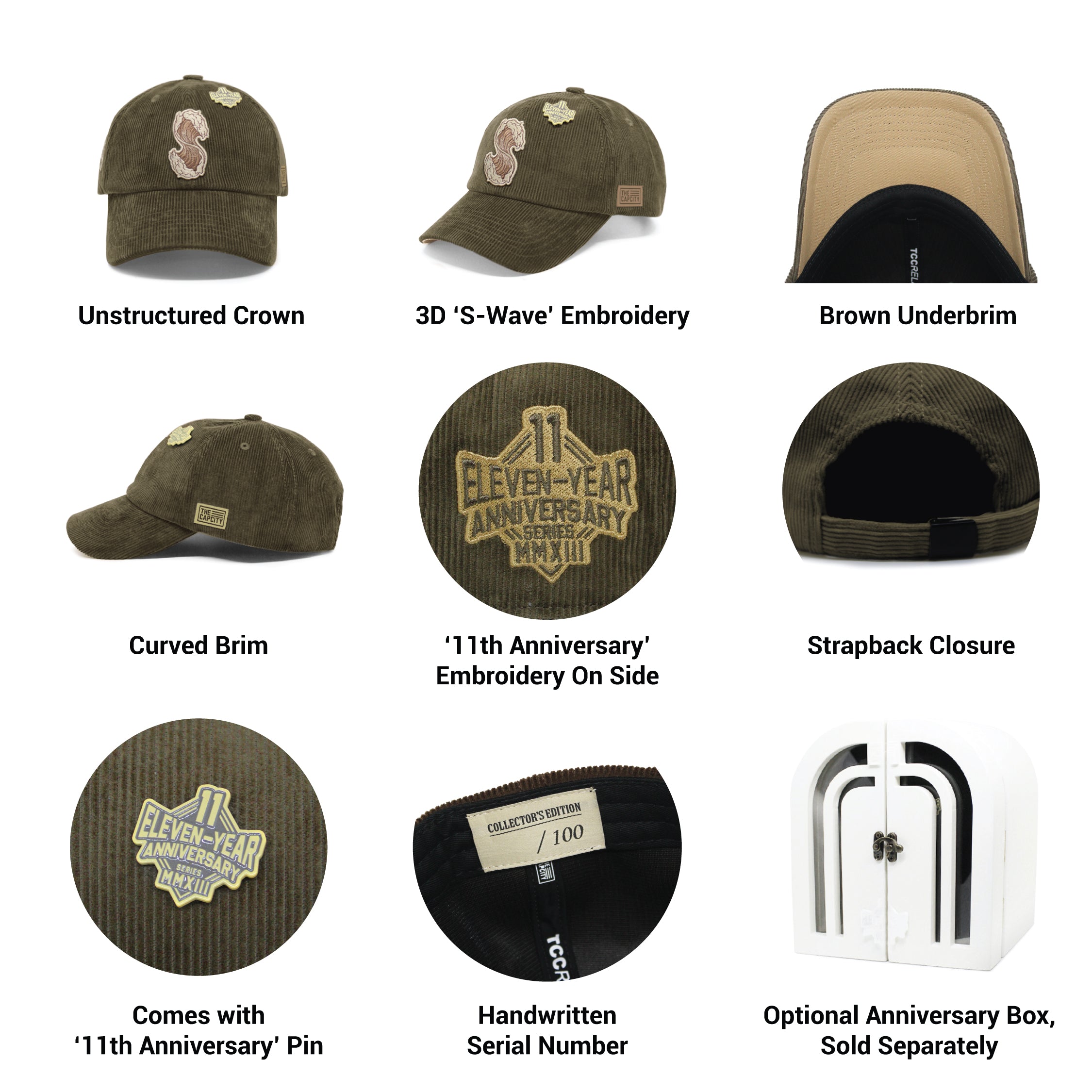 TCC 11TH ANNIVERSARY RELAXED-FIT STRAPBACK COLLECTION