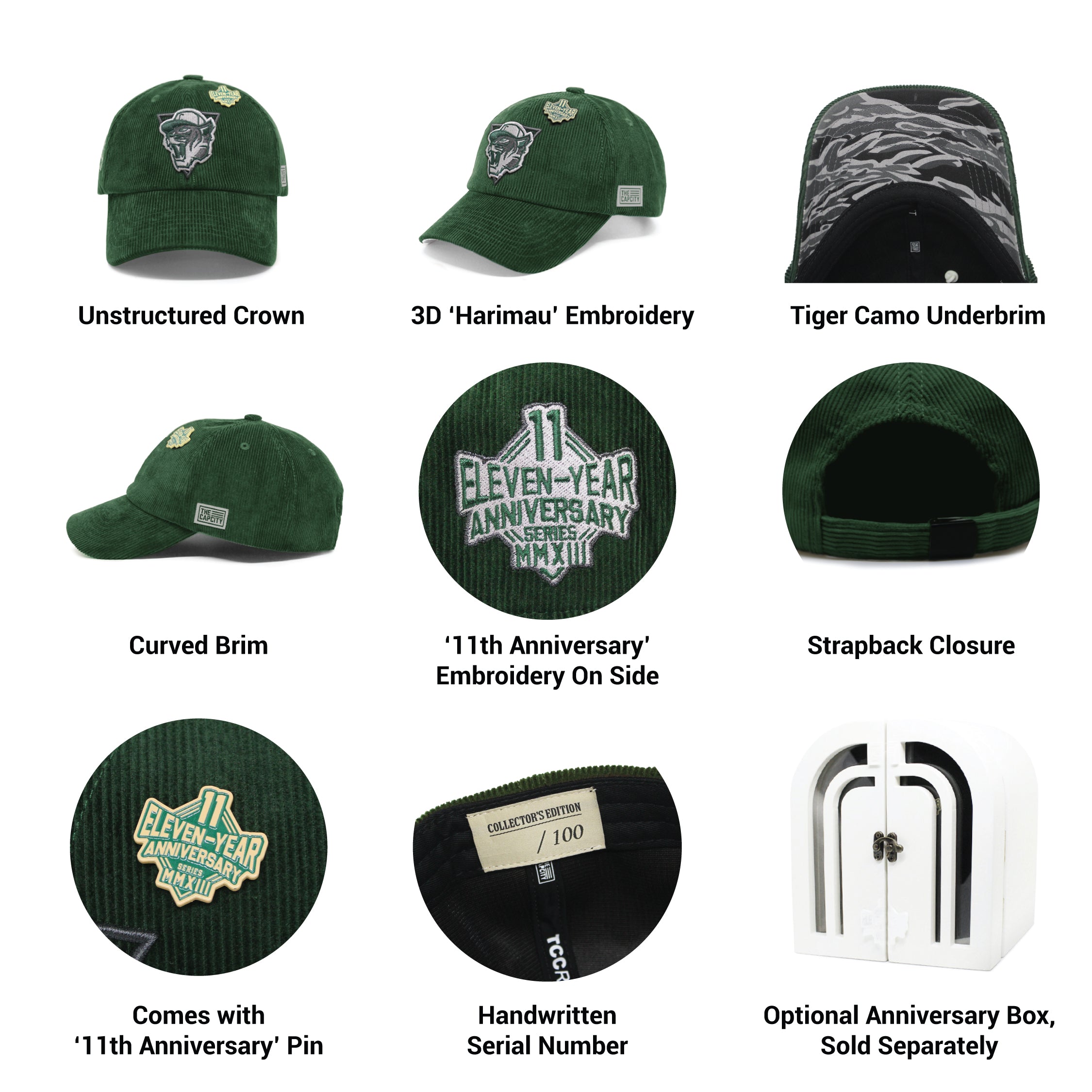 TCC 11TH ANNIVERSARY RELAXED-FIT STRAPBACK COLLECTION