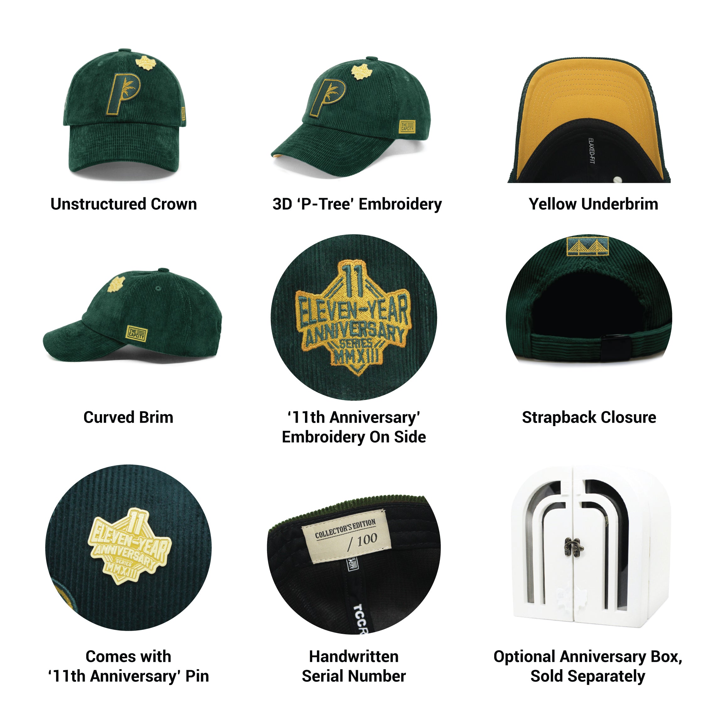 TCC 11TH ANNIVERSARY RELAXED-FIT STRAPBACK COLLECTION