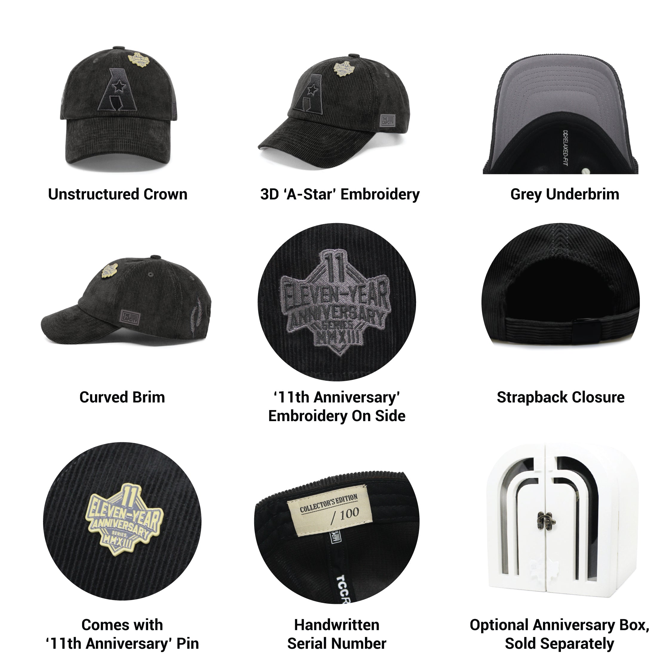 TCC 11TH ANNIVERSARY RELAXED-FIT STRAPBACK COLLECTION