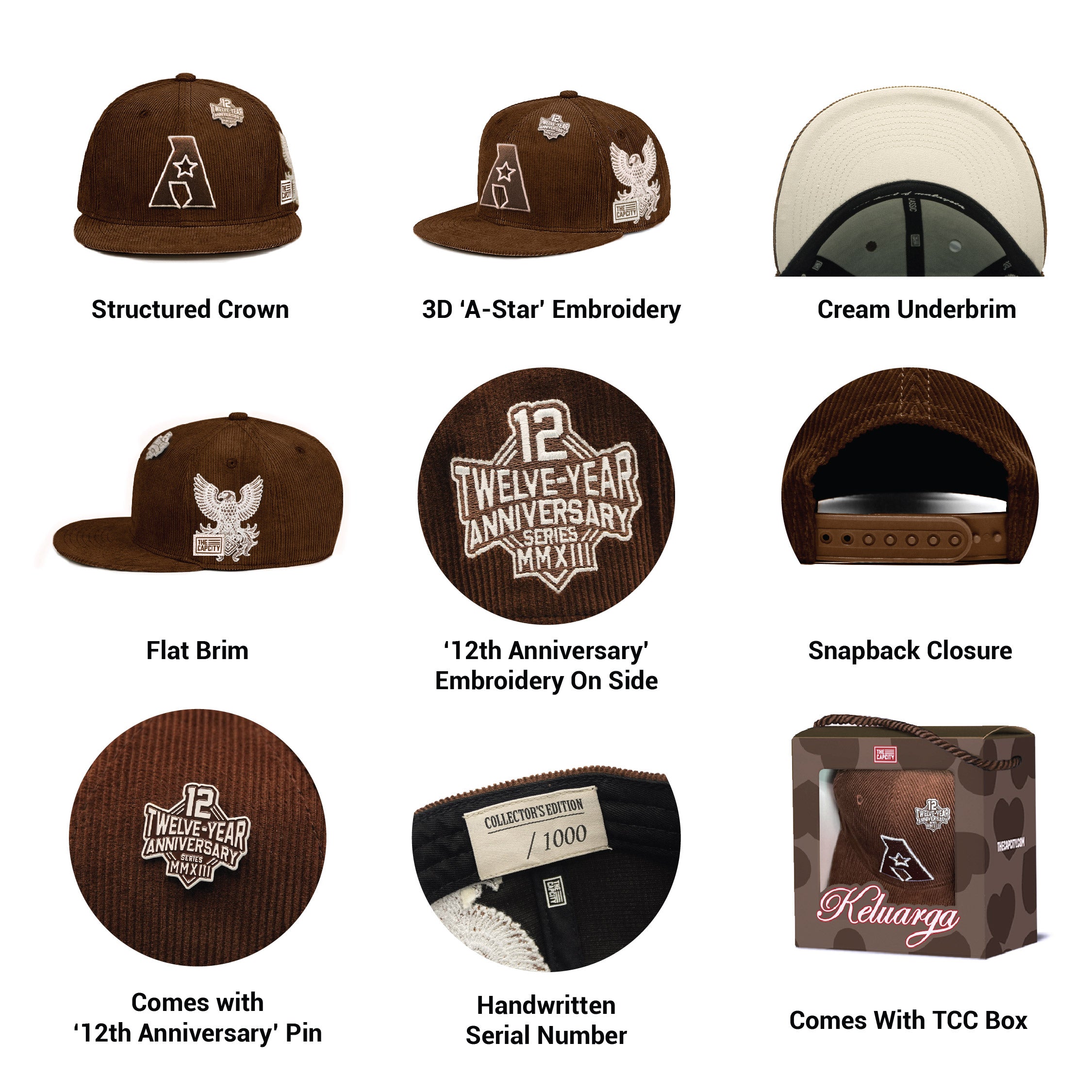 TCC 12TH ANNIVERSARY CLASSIC SNAPBACK COLLECTION