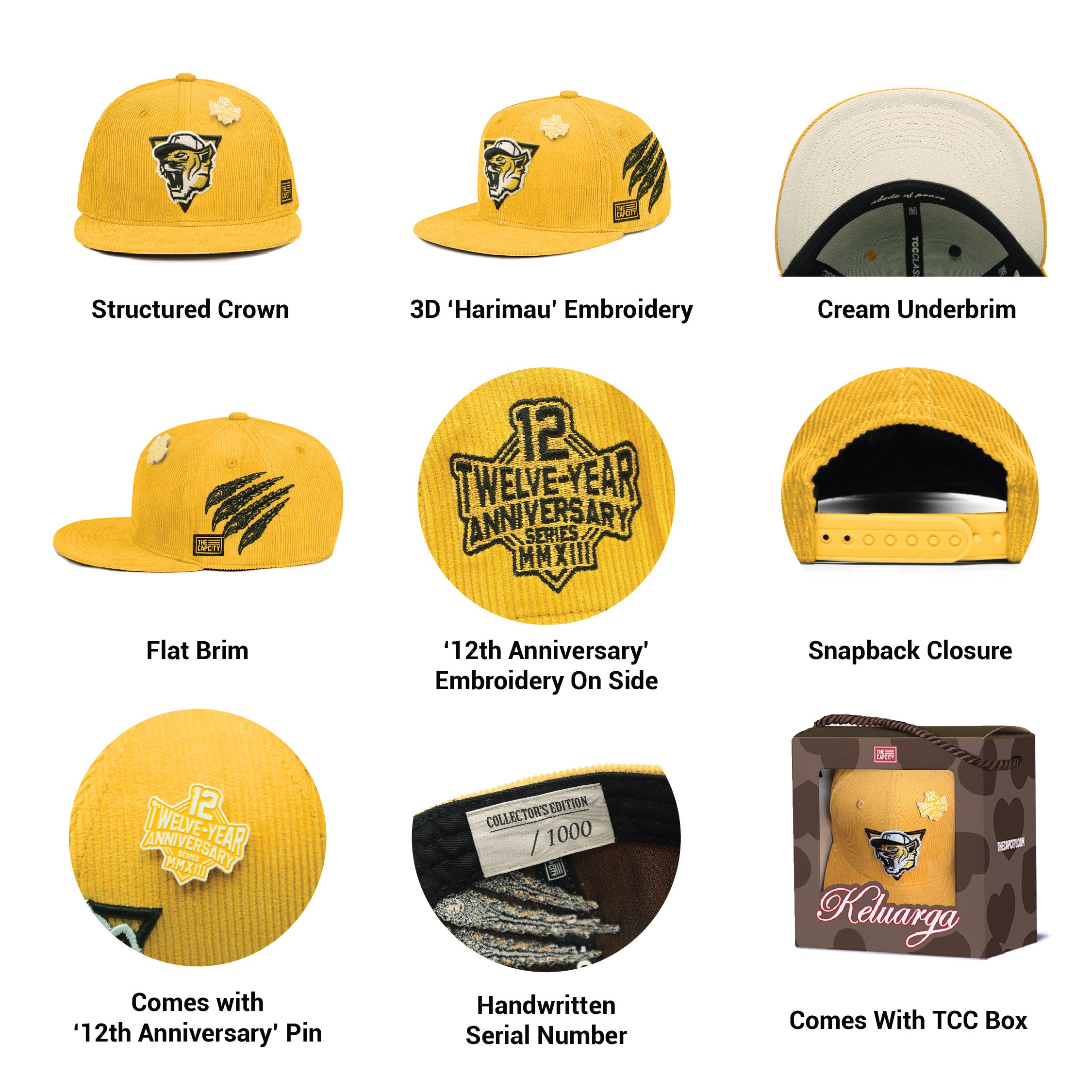 TCC 12TH ANNIVERSARY CLASSIC SNAPBACK COLLECTION