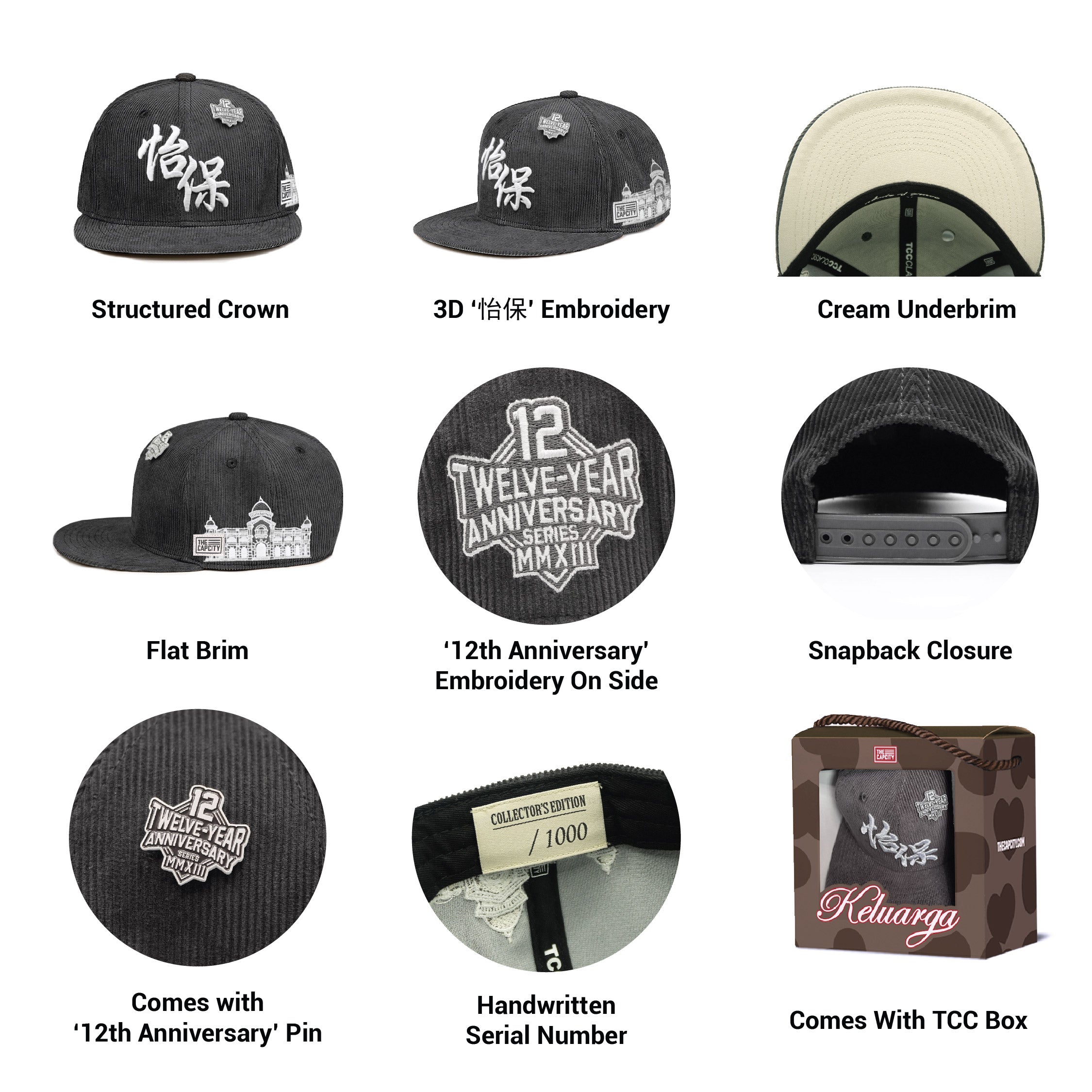 TCC 12TH ANNIVERSARY CLASSIC SNAPBACK COLLECTION