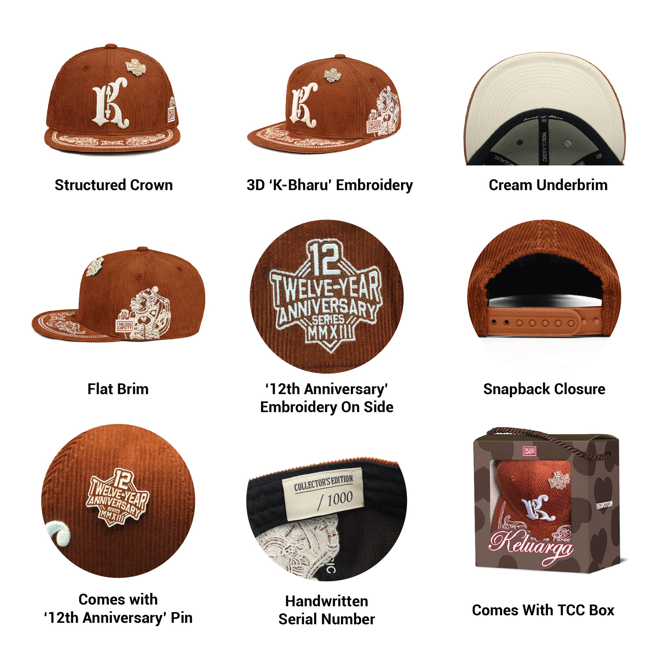 TCC 12TH ANNIVERSARY CLASSIC SNAPBACK COLLECTION