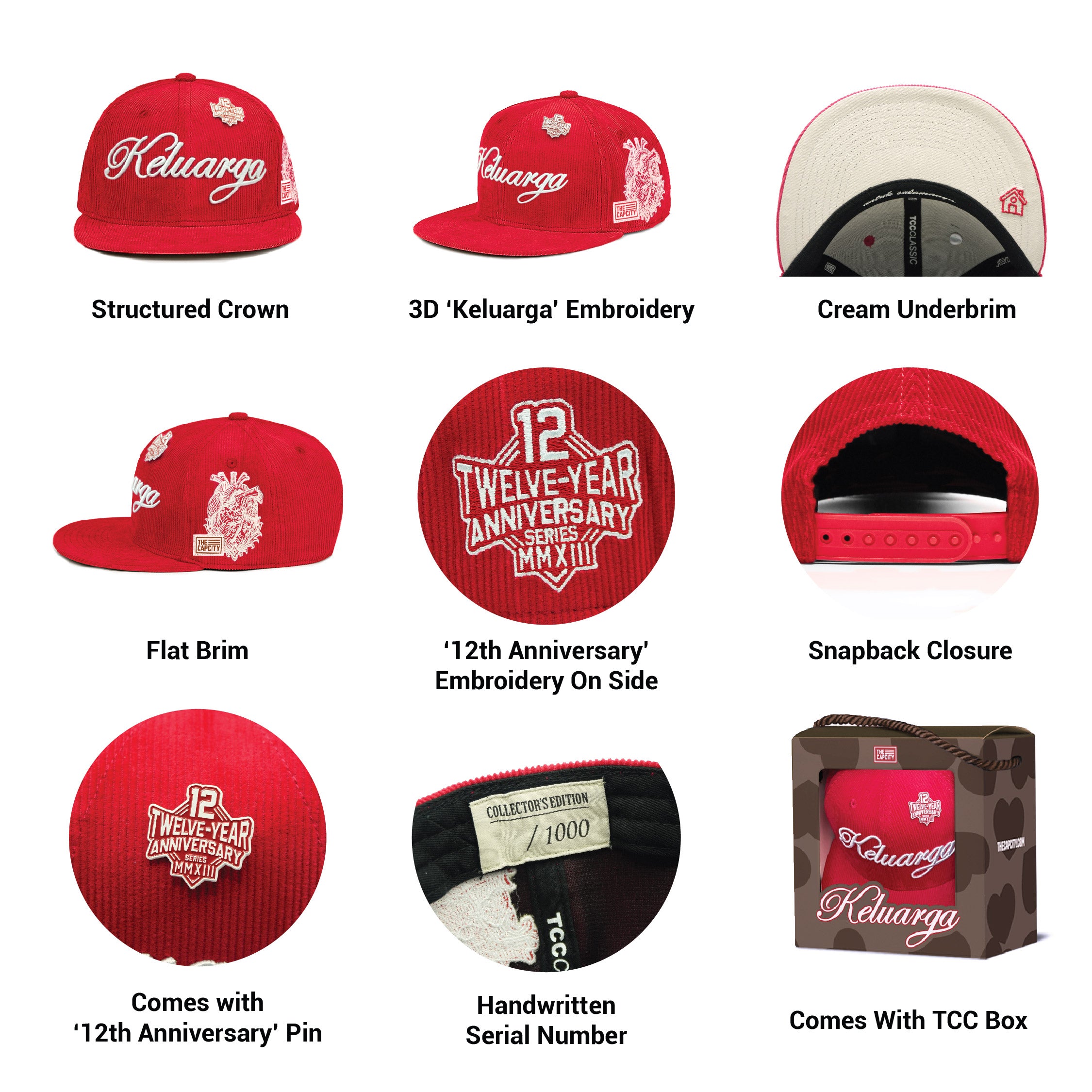 TCC 12TH ANNIVERSARY CLASSIC SNAPBACK COLLECTION