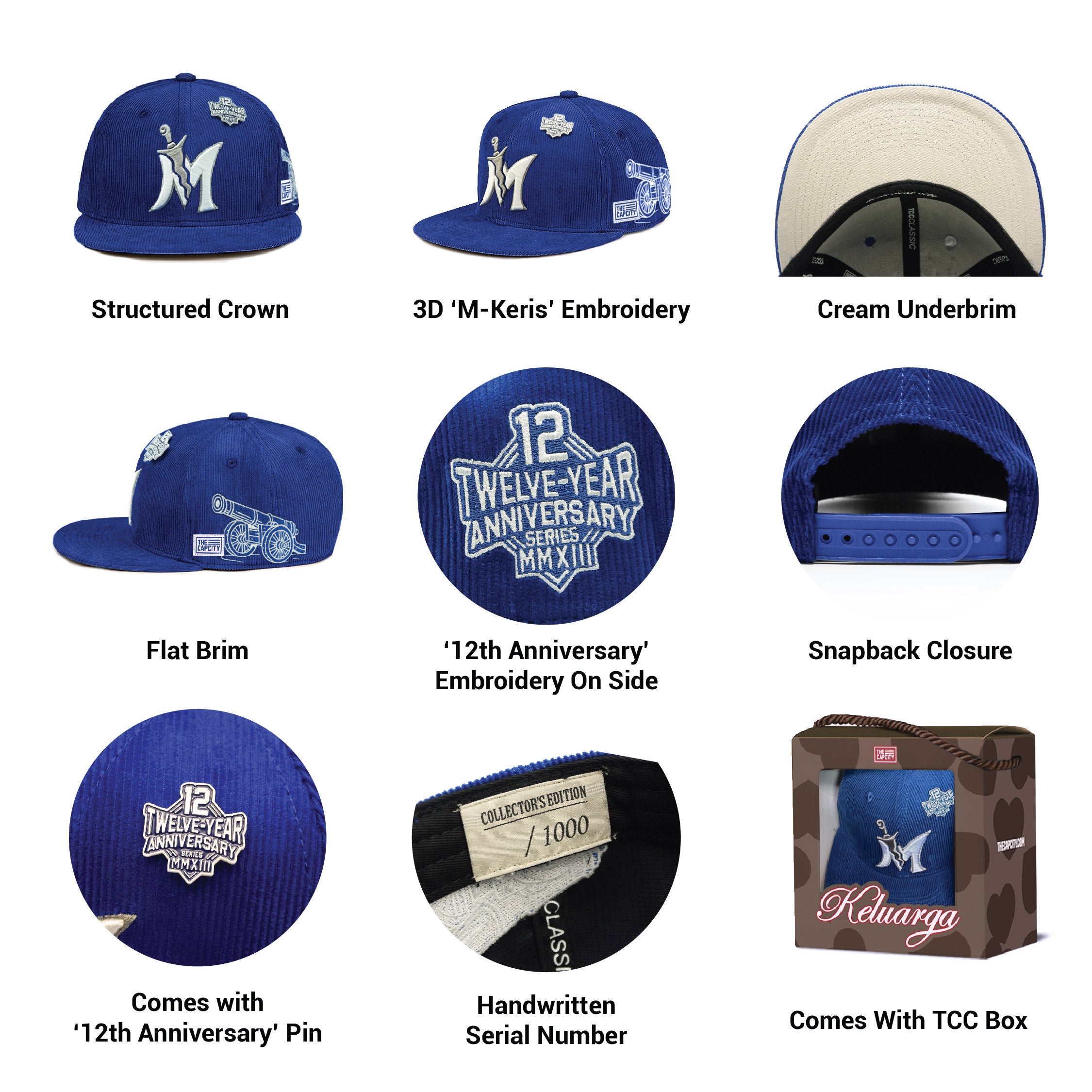 TCC 12TH ANNIVERSARY CLASSIC SNAPBACK COLLECTION