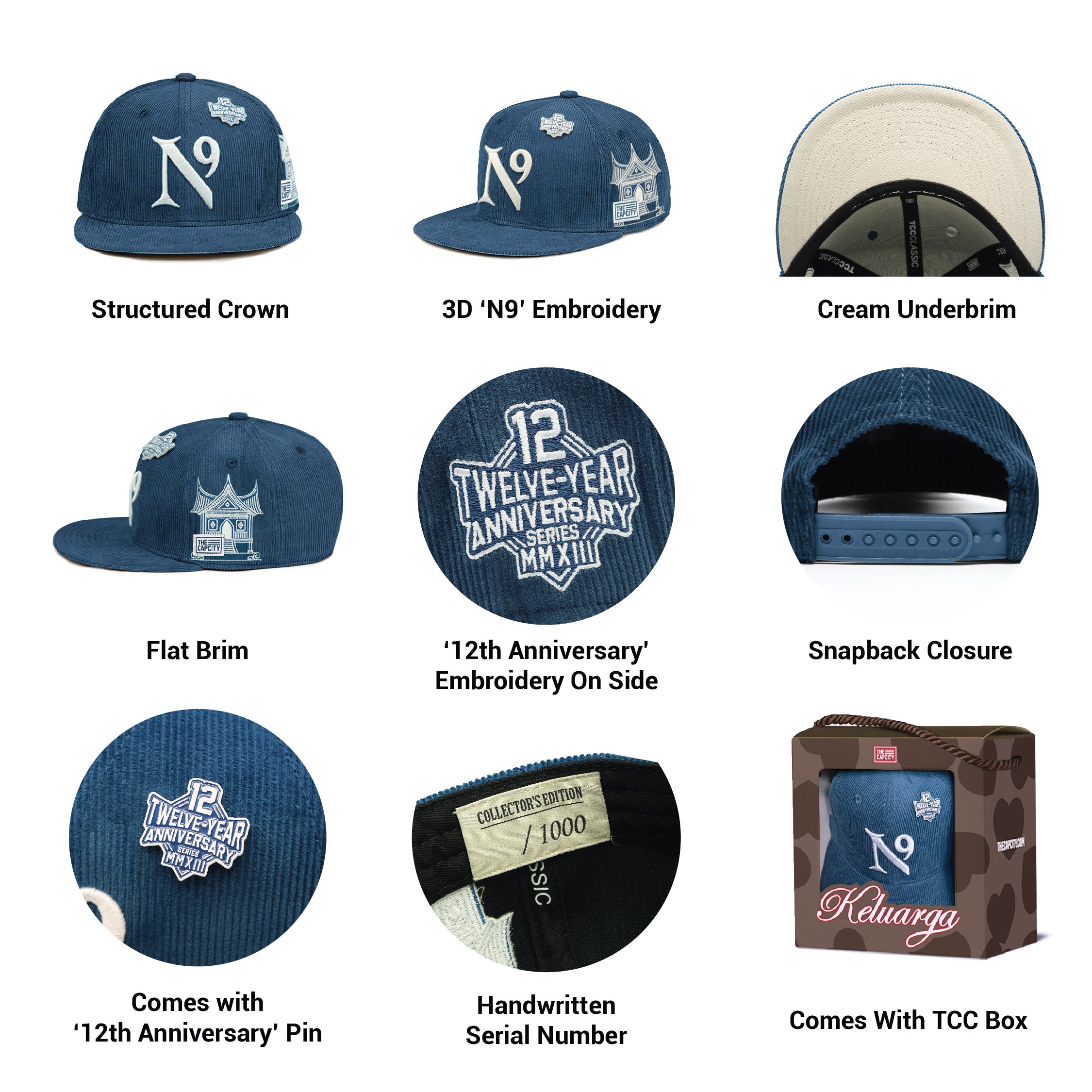 TCC 12TH ANNIVERSARY CLASSIC SNAPBACK COLLECTION