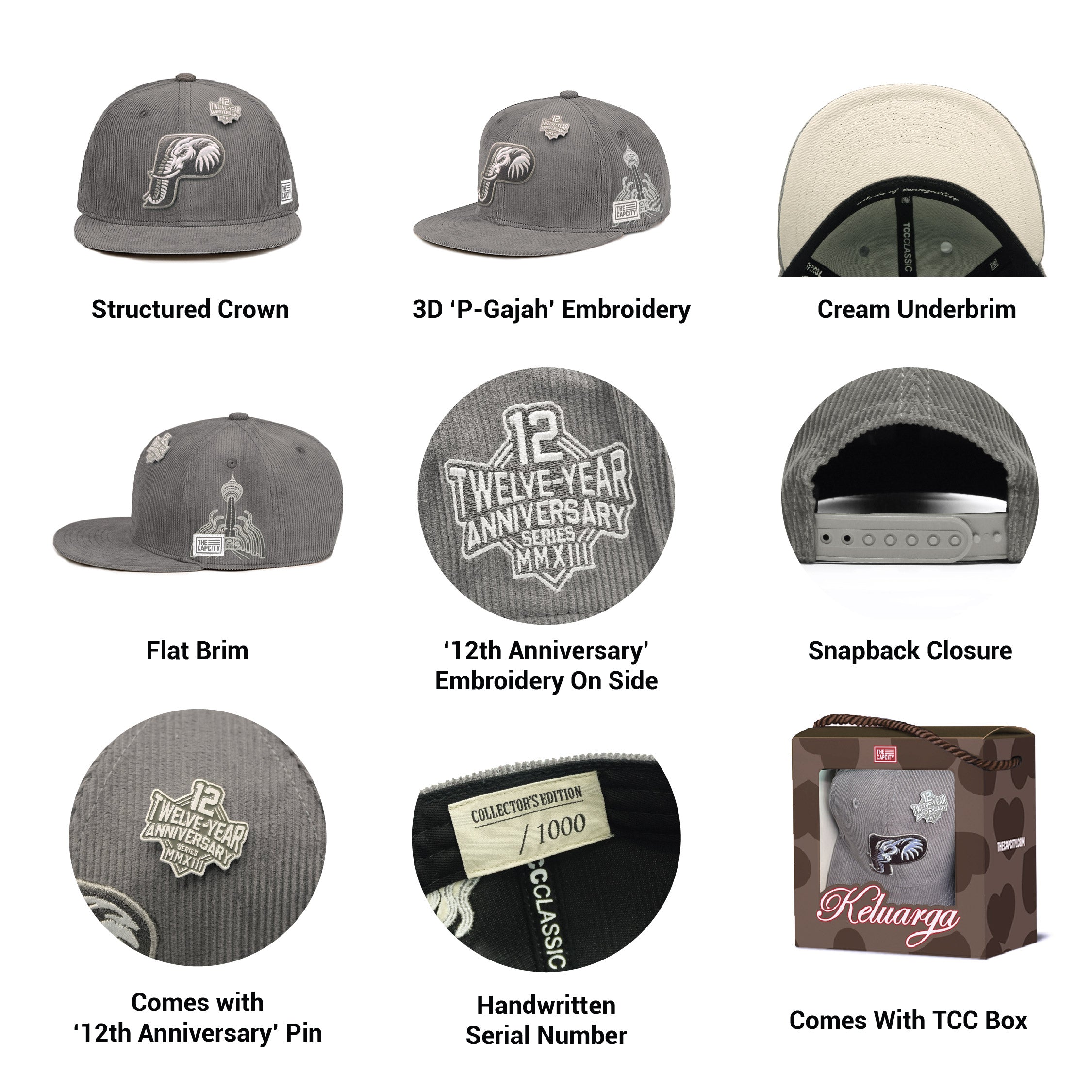 TCC 12TH ANNIVERSARY CLASSIC SNAPBACK COLLECTION