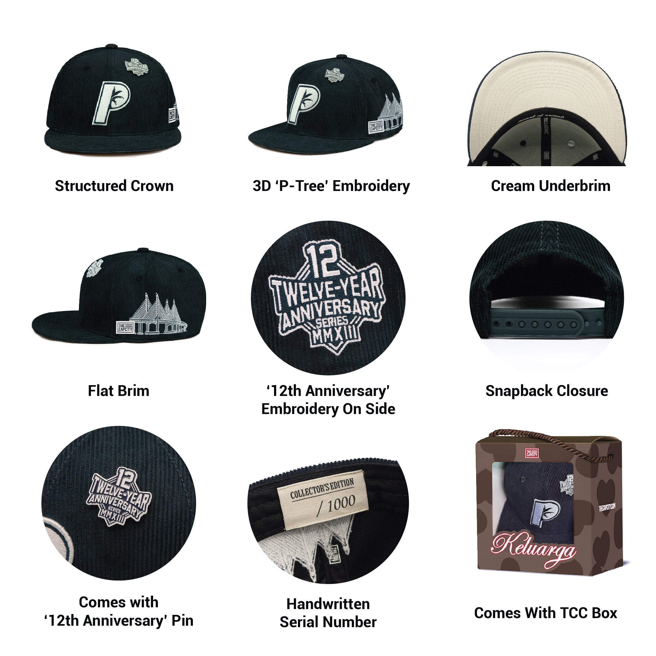 TCC 12TH ANNIVERSARY CLASSIC SNAPBACK COLLECTION