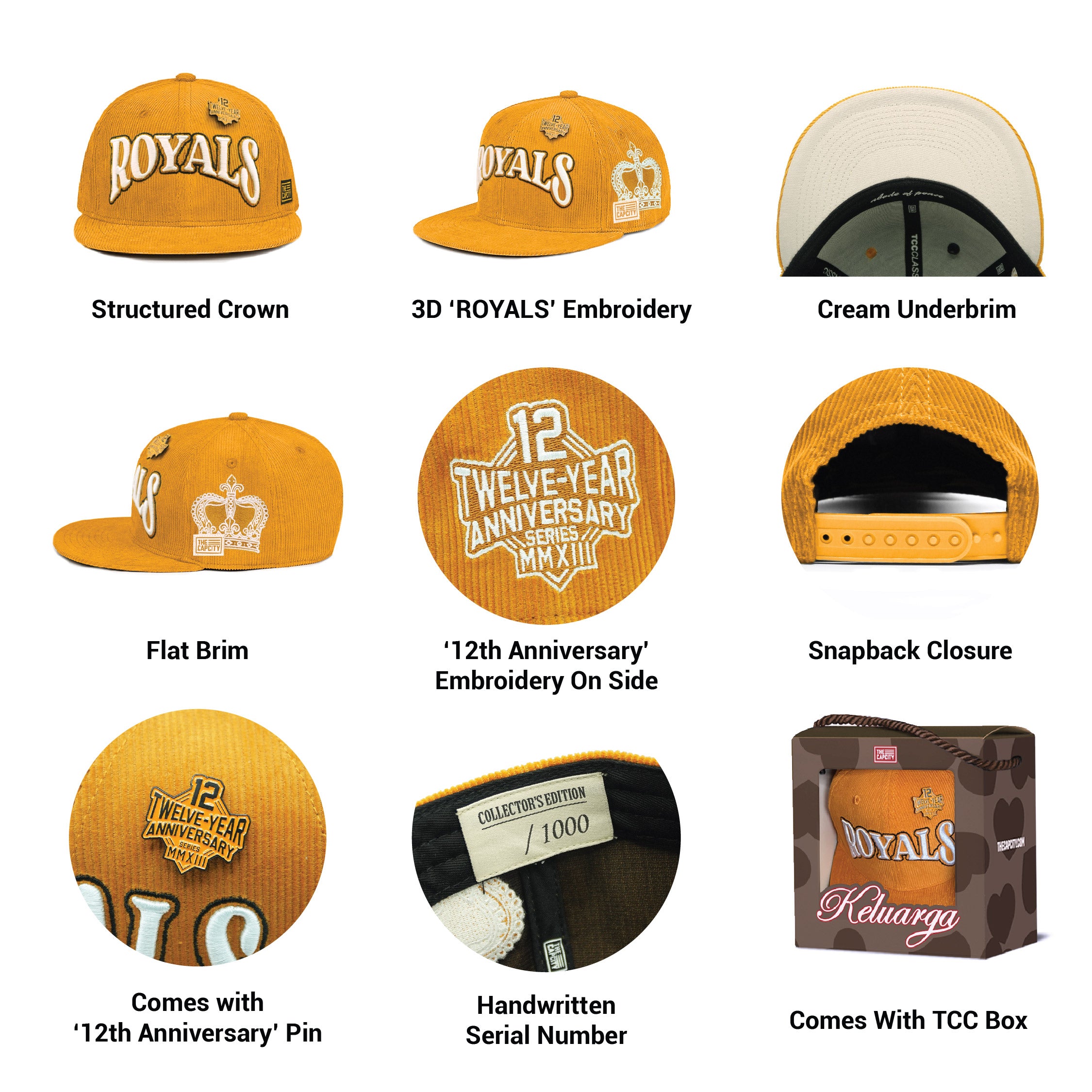 TCC 12TH ANNIVERSARY CLASSIC SNAPBACK COLLECTION