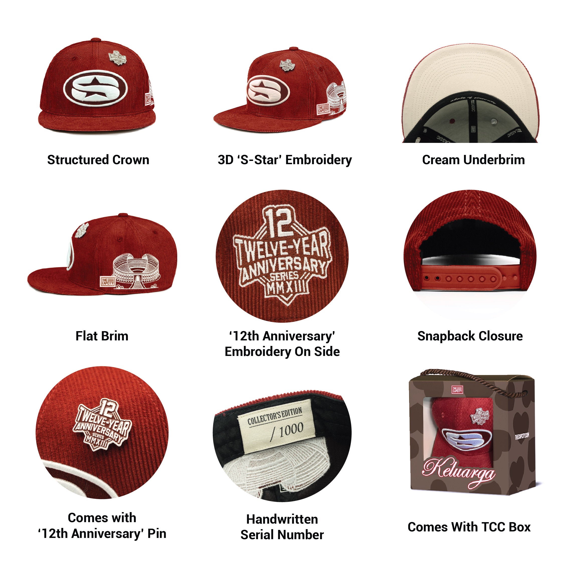 TCC 12TH ANNIVERSARY CLASSIC SNAPBACK COLLECTION