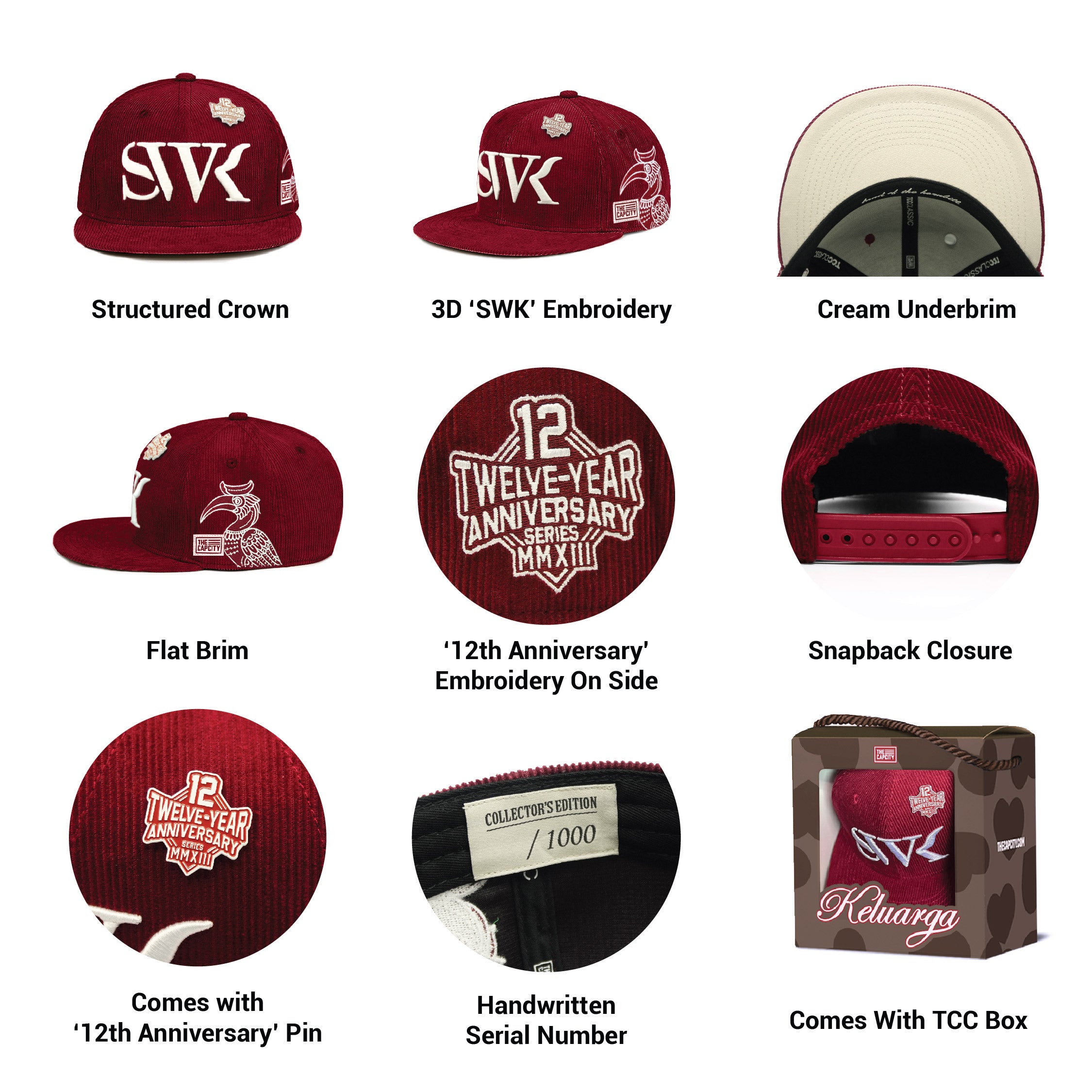 TCC 12TH ANNIVERSARY CLASSIC SNAPBACK COLLECTION