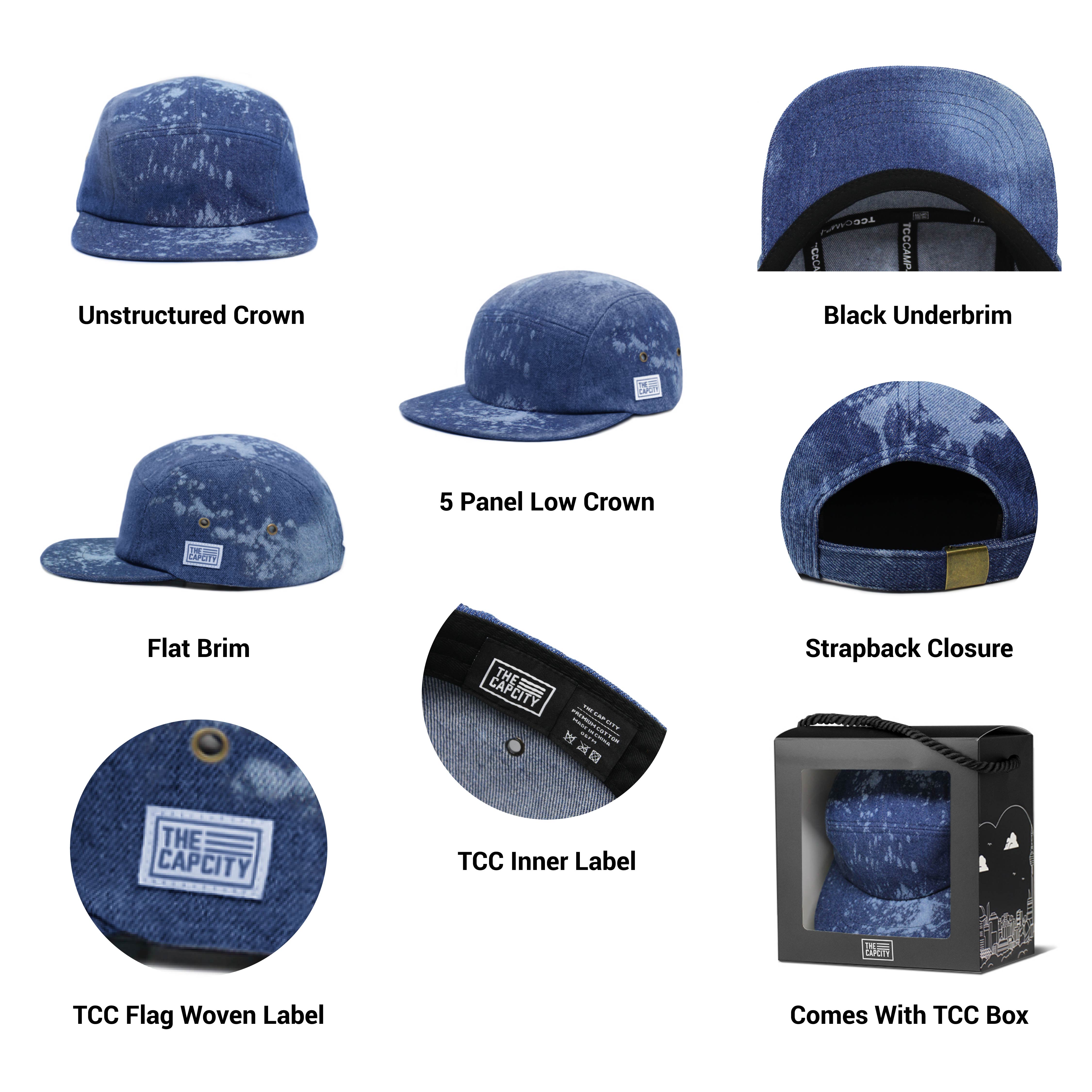 TCC 5 PANEL CAMP CAP COLLECTION