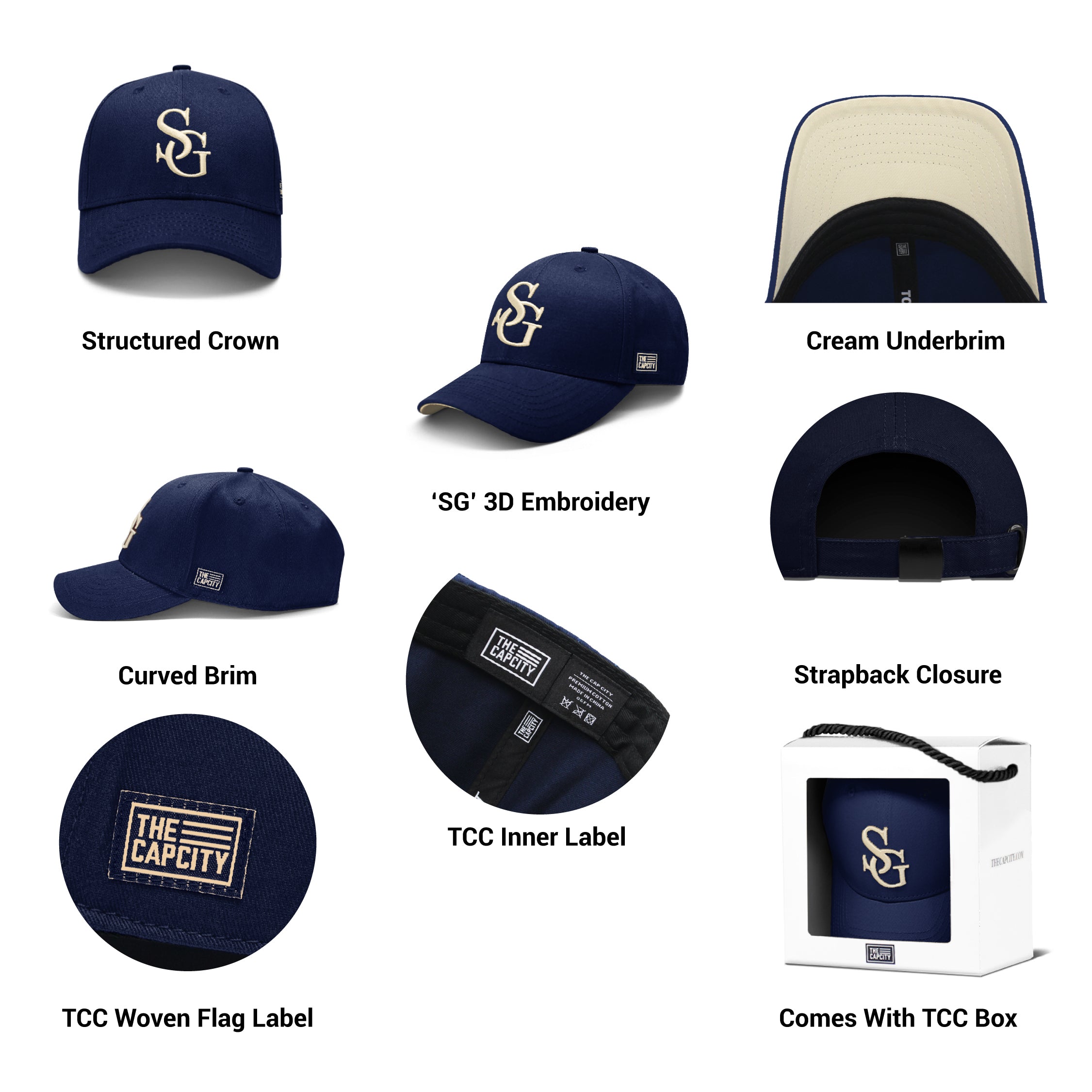 TCC "MIGHTY SG" B-FIT STRAPBACK COLLECTION