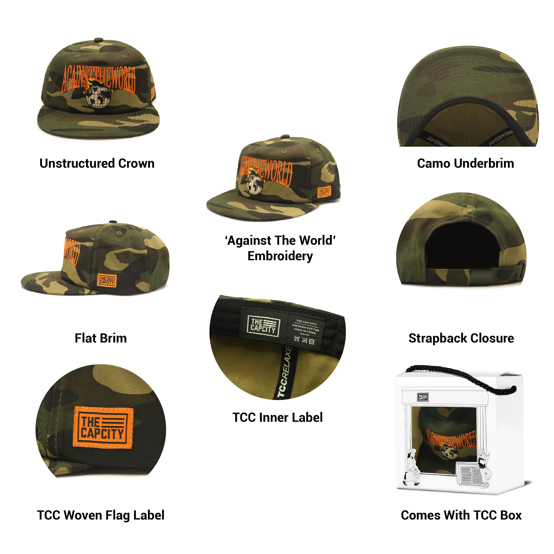 TCC 'AGAINST THE WORLD' RELAXED-FIT CAP COLLECTION