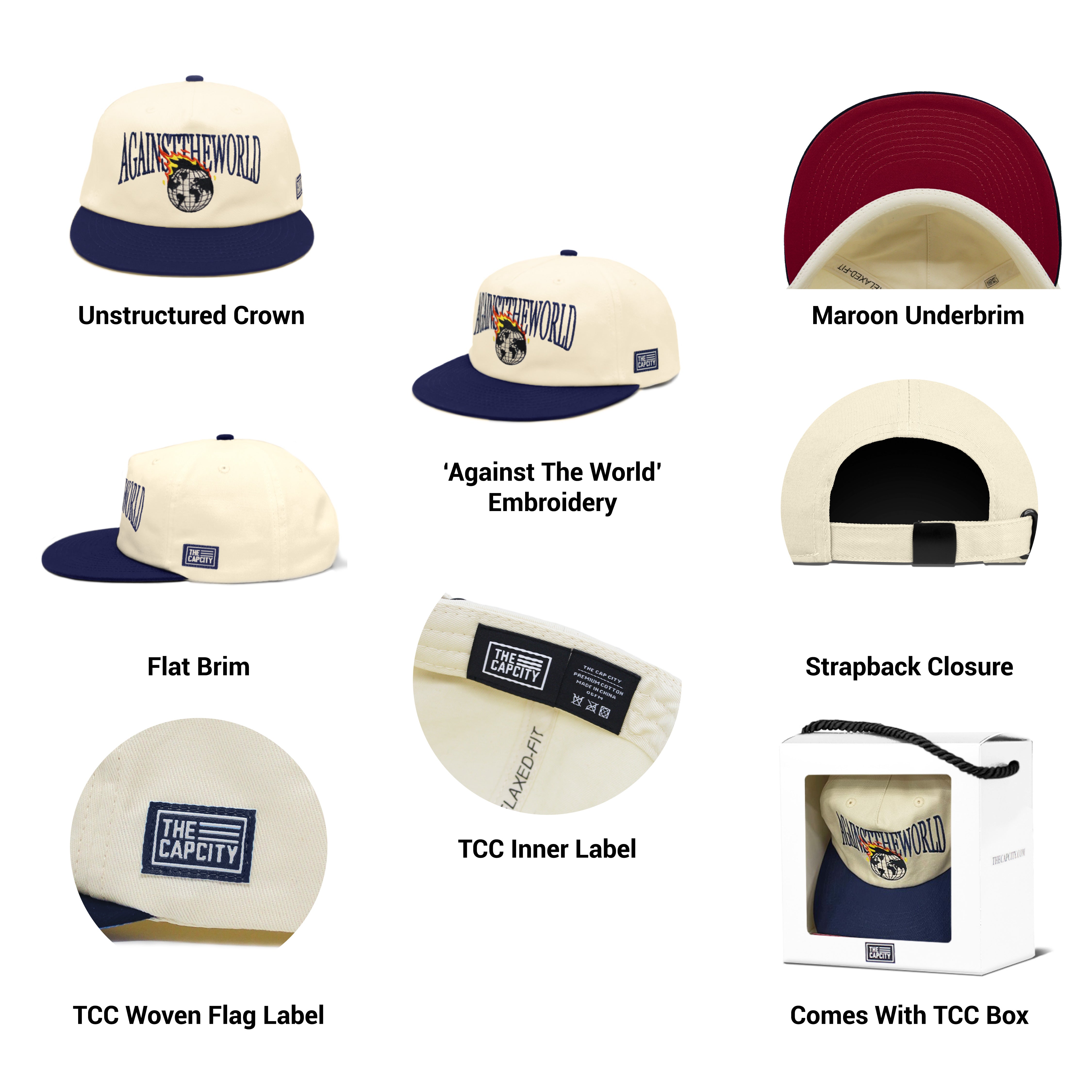 TCC 'AGAINST THE WORLD' CAP COLLECTION