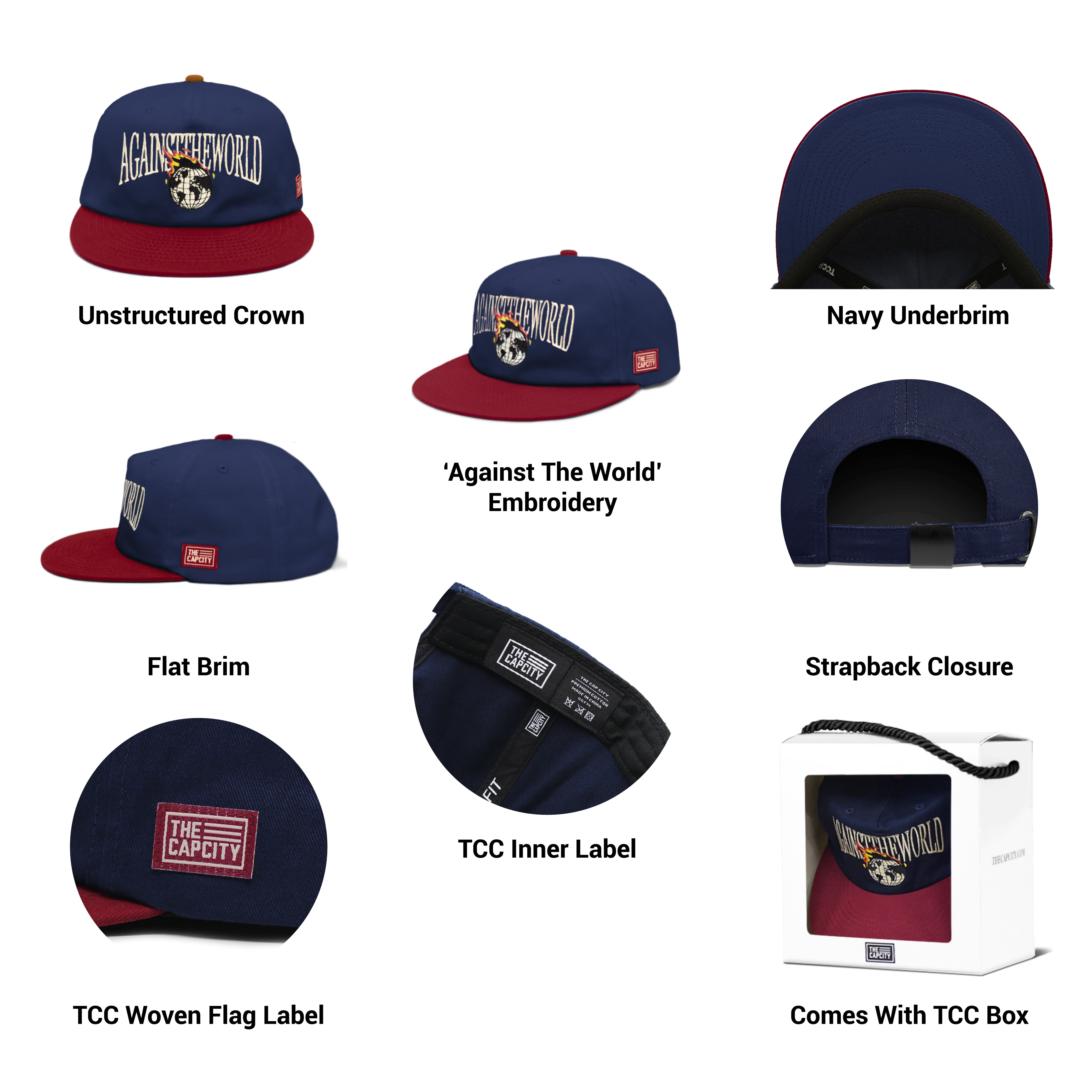 TCC 'AGAINST THE WORLD' CAP COLLECTION