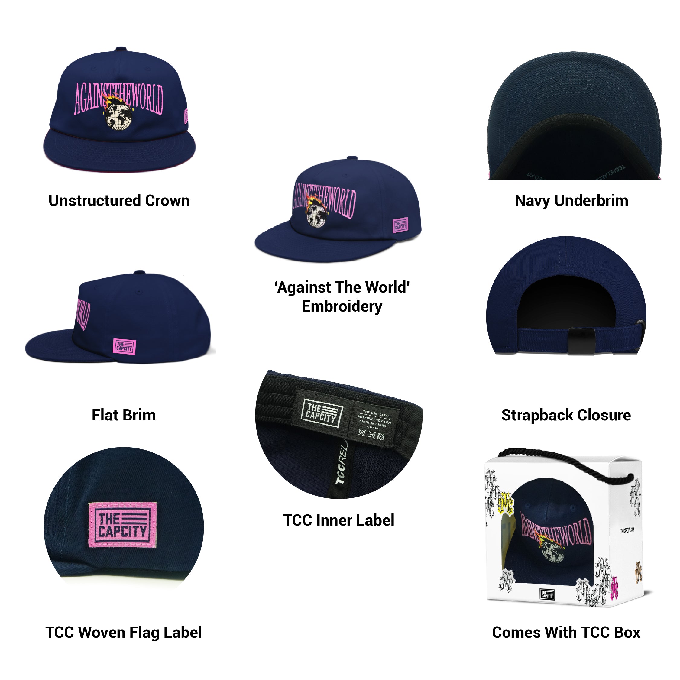 TCC 'AGAINST THE WORLD' RELAXED-FIT CAP COLLECTION