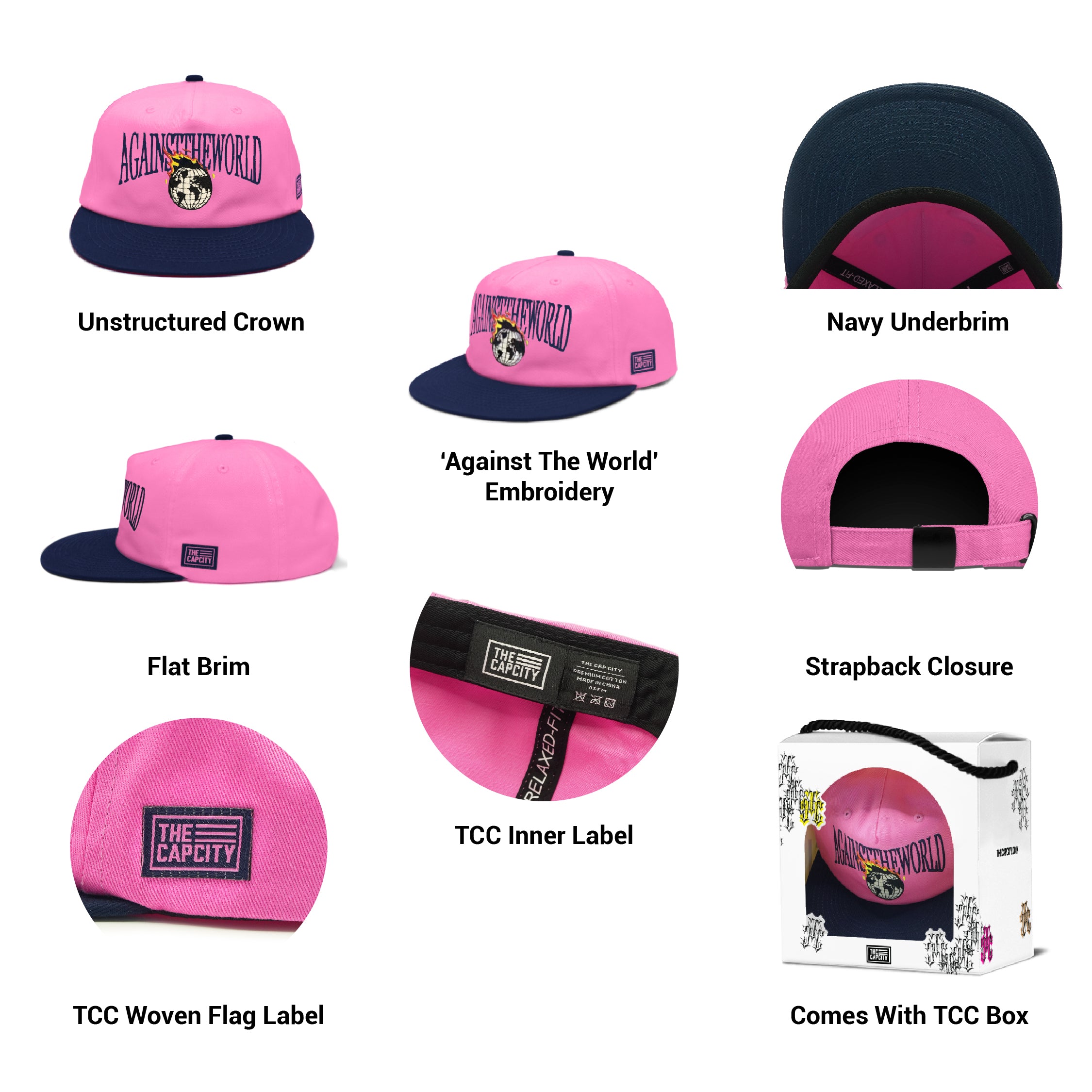 TCC 'AGAINST THE WORLD' RELAXED-FIT CAP COLLECTION
