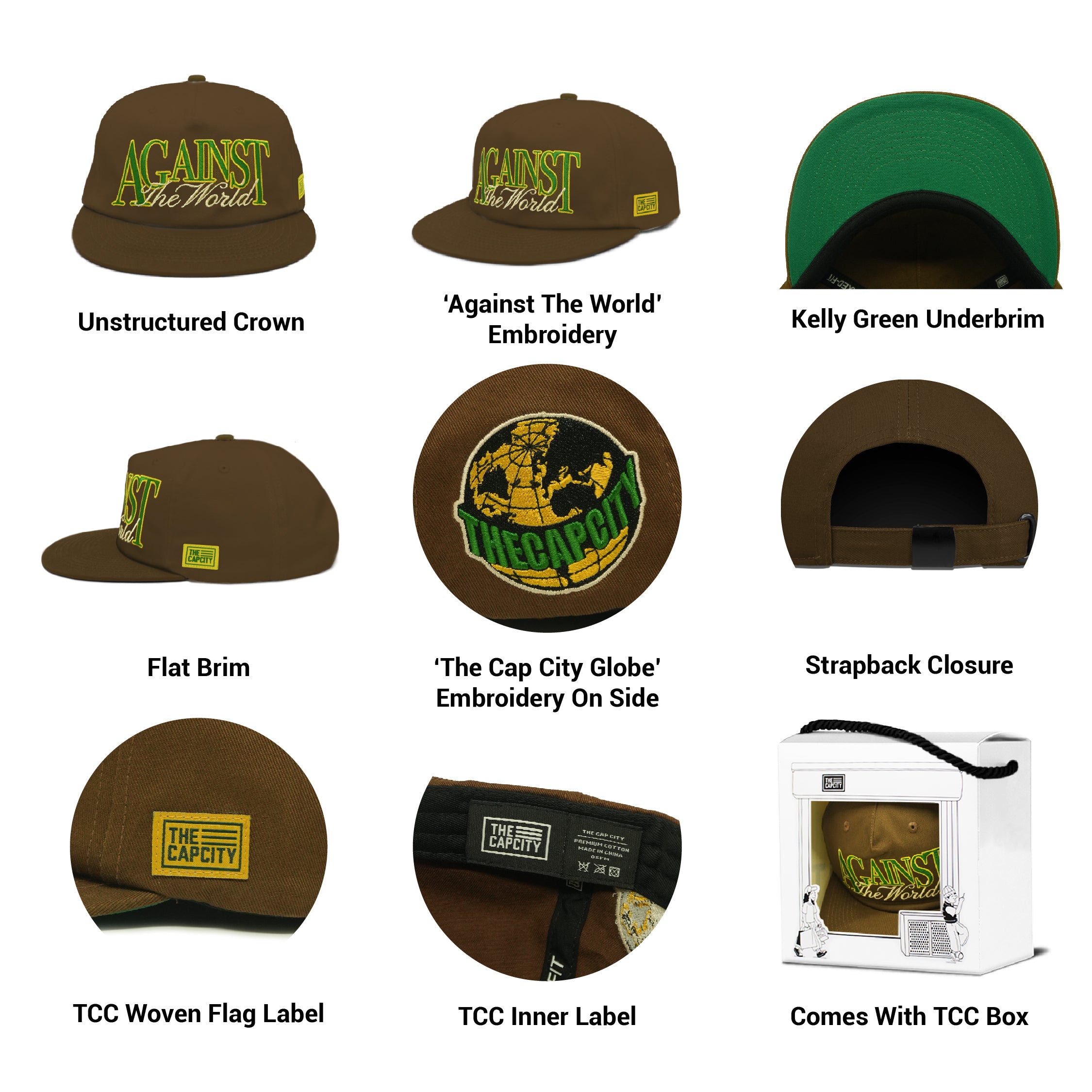 TCC 'AGAINST THE WORLD' RELAXED-FIT CAP COLLECTION