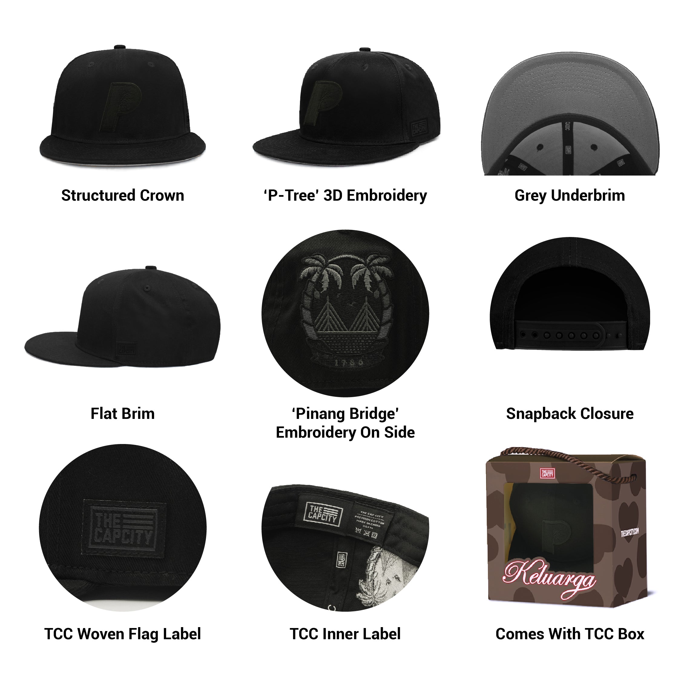 TCC 'BLACK OUT' STATES CLASSIC SNAPBACK COLLECTION