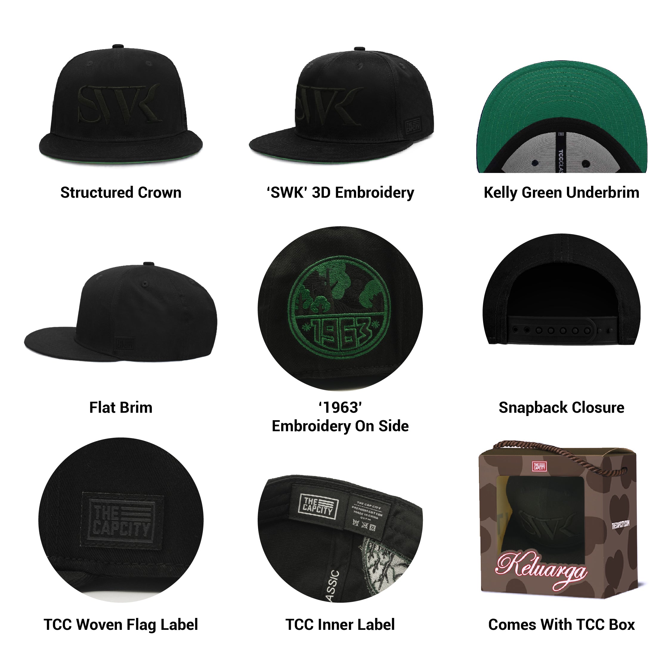 TCC 'BLACK OUT' STATES CLASSIC SNAPBACK COLLECTION
