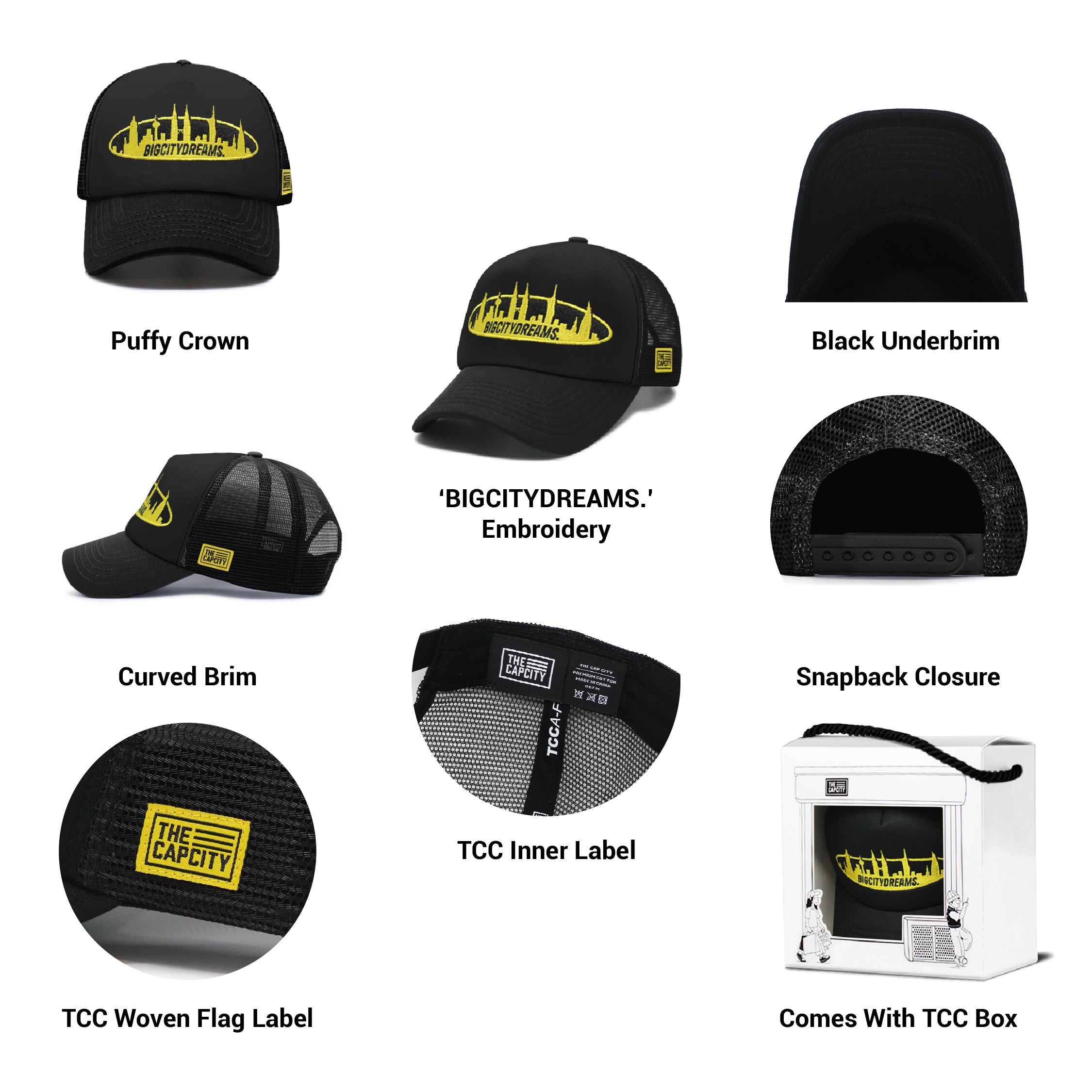 TCC BIG CITY DREAMS PUFFY TRUCKER SNAPBACK COLLECTION
