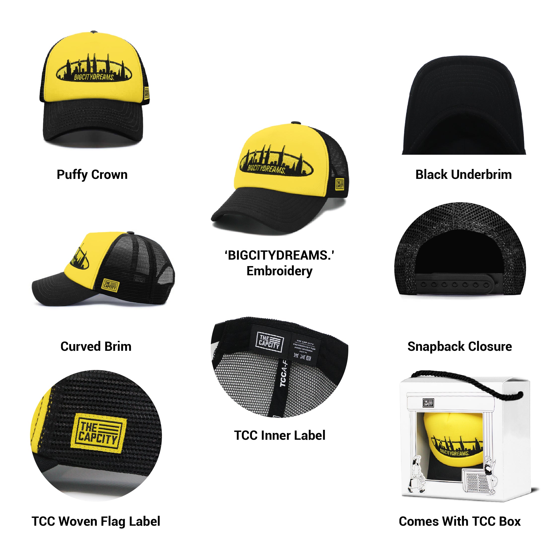 TCC BIG CITY DREAMS PUFFY TRUCKER SNAPBACK COLLECTION