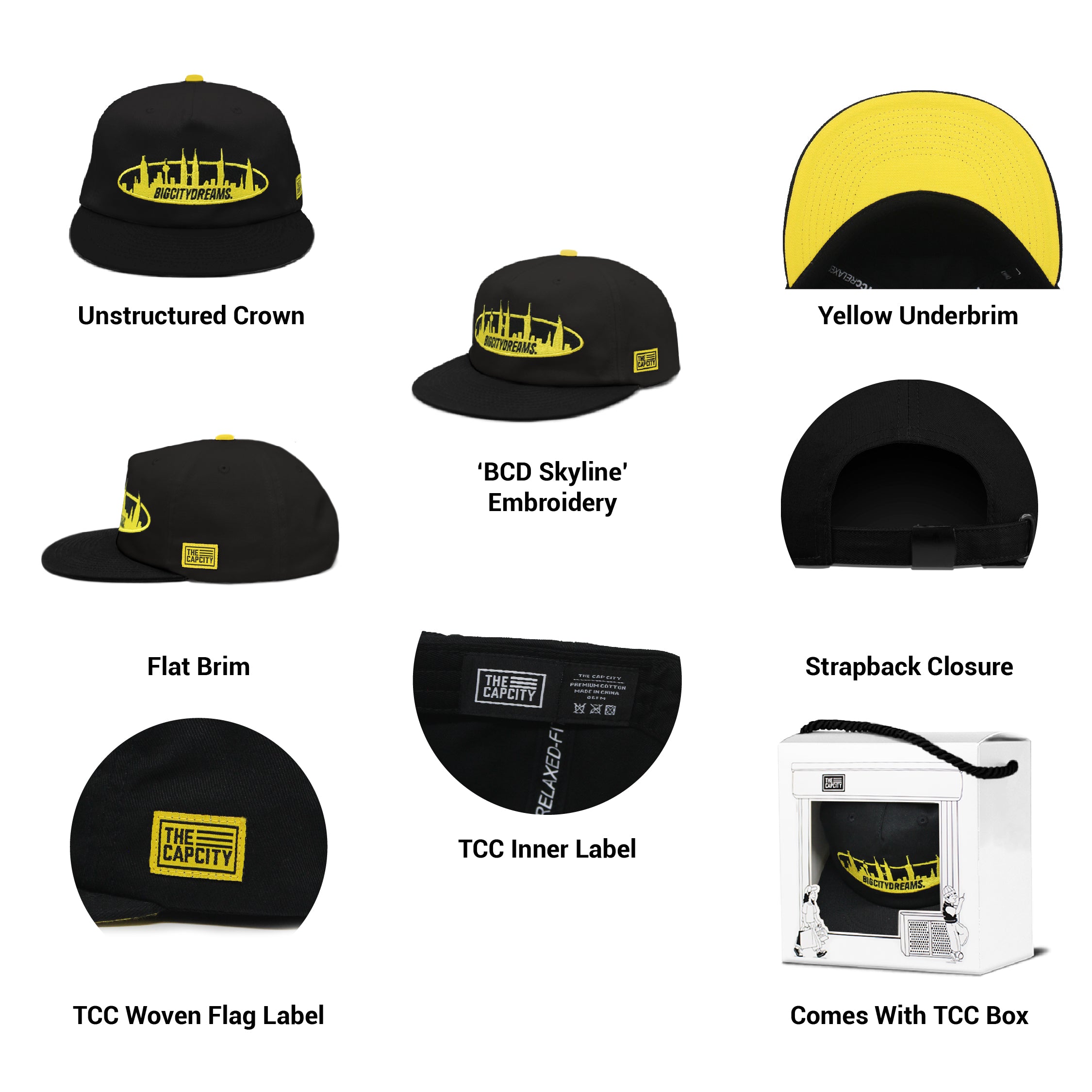 TCC BCD SKYLINE RELAXED-FIT STRAPBACK