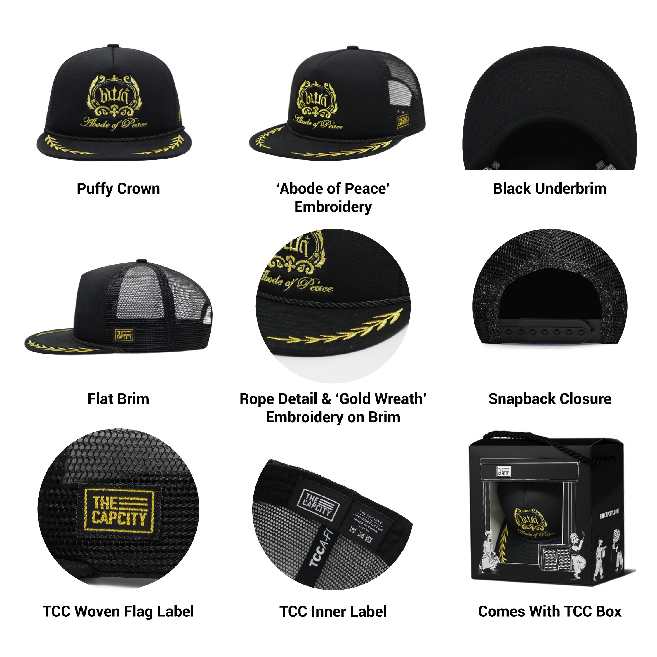 TCC ABODE OF PEACE 'BWN' PUFFY TRUCKER COLLECTION