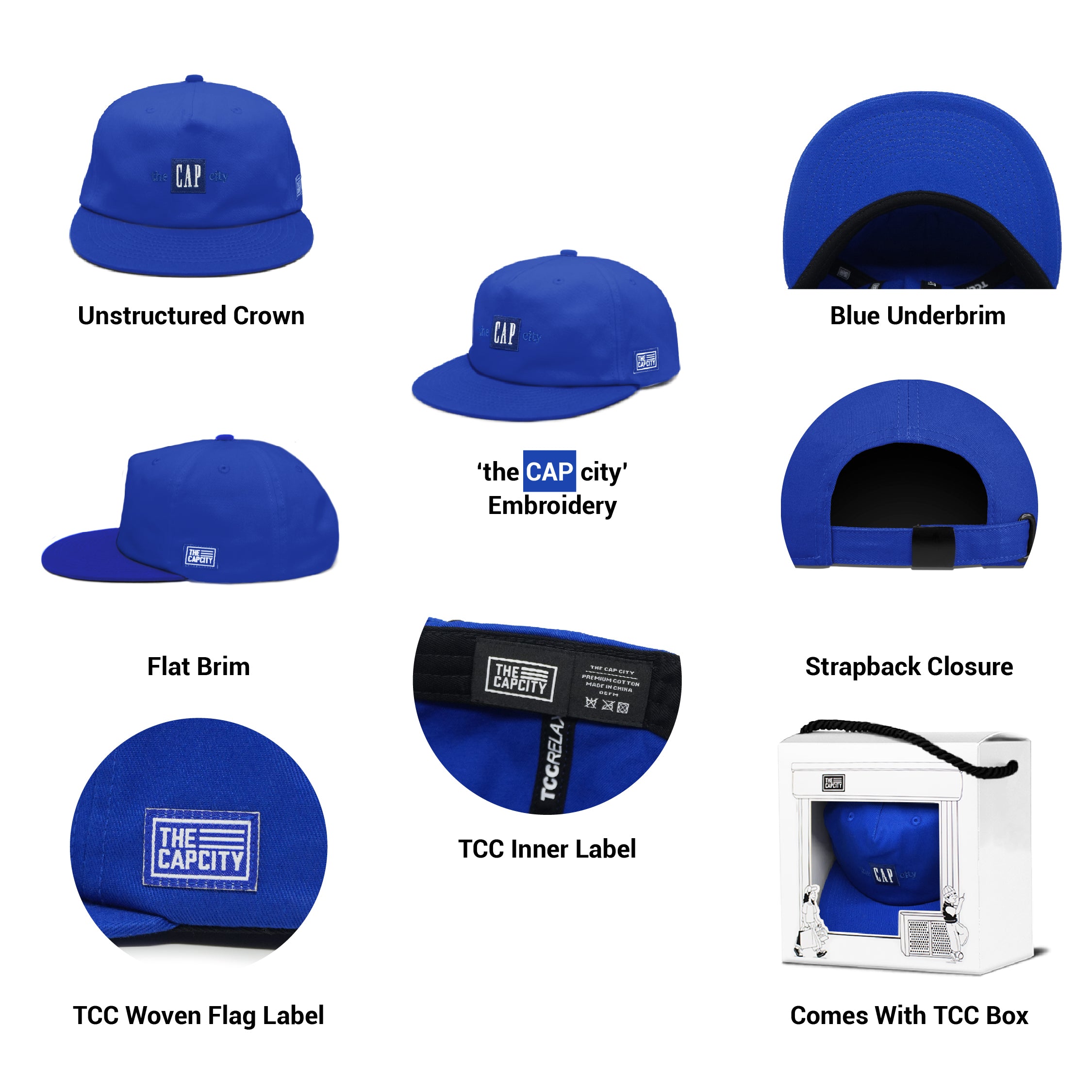 TCC THE 'CAP' BOX LOGO RELAXED-FIT COLLECTION